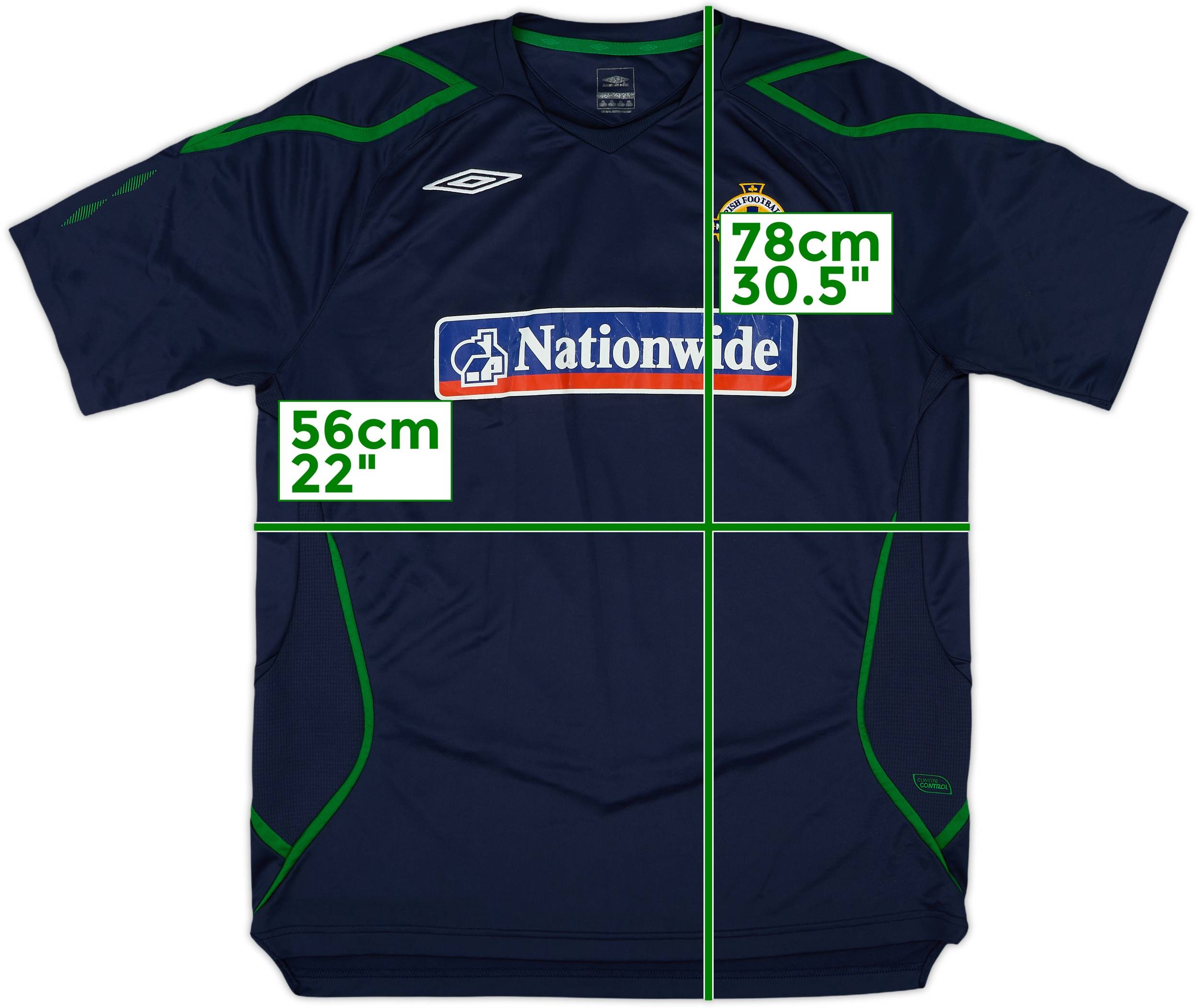 2021-22 Ireland Umbro 1/4 Zip Training Top - 9/10 - (S)