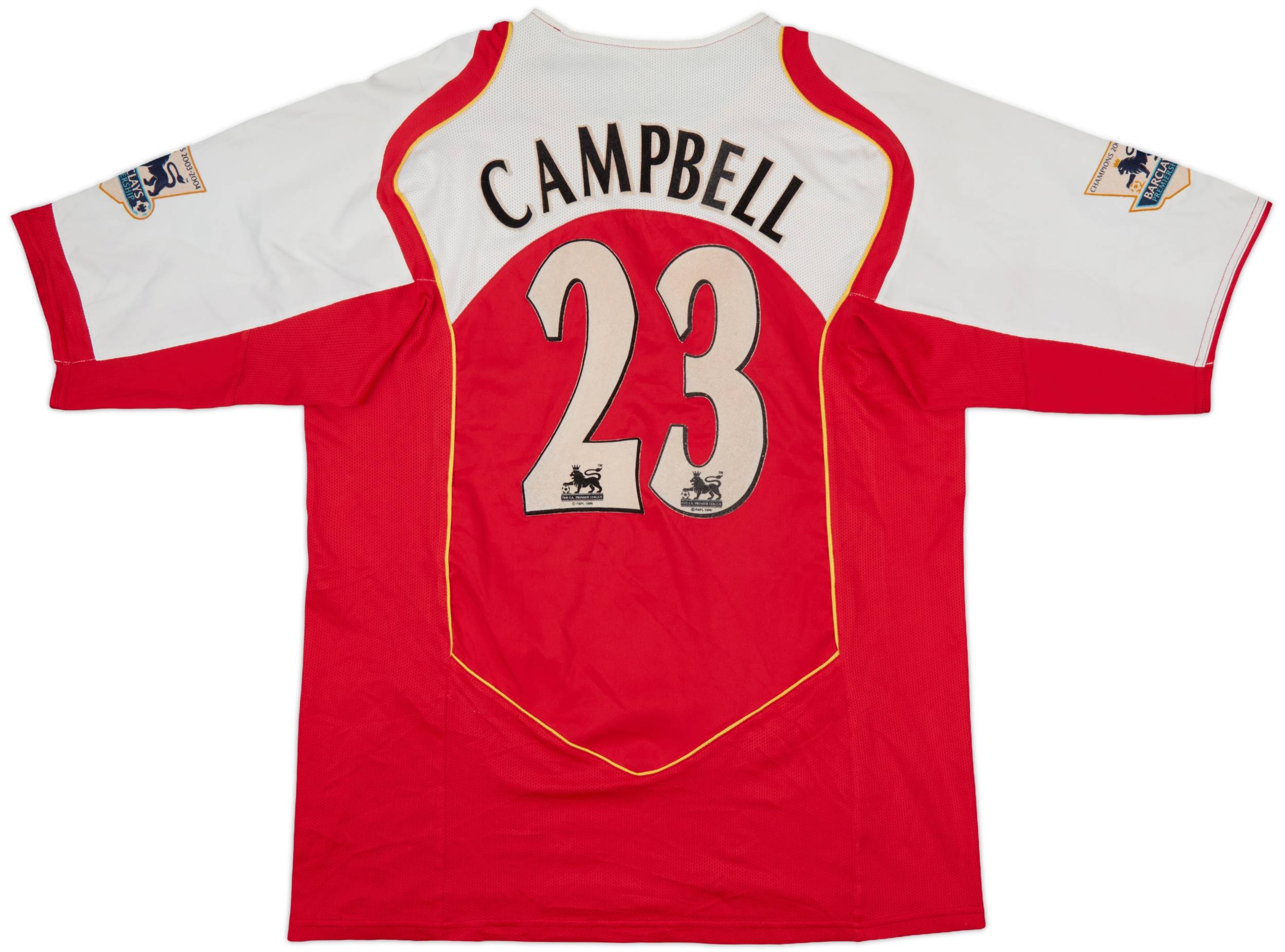 国内外の人気 2004-05 Arsenal (XL) - 6/10 - #23 Campbell Shirt Home ウェア
