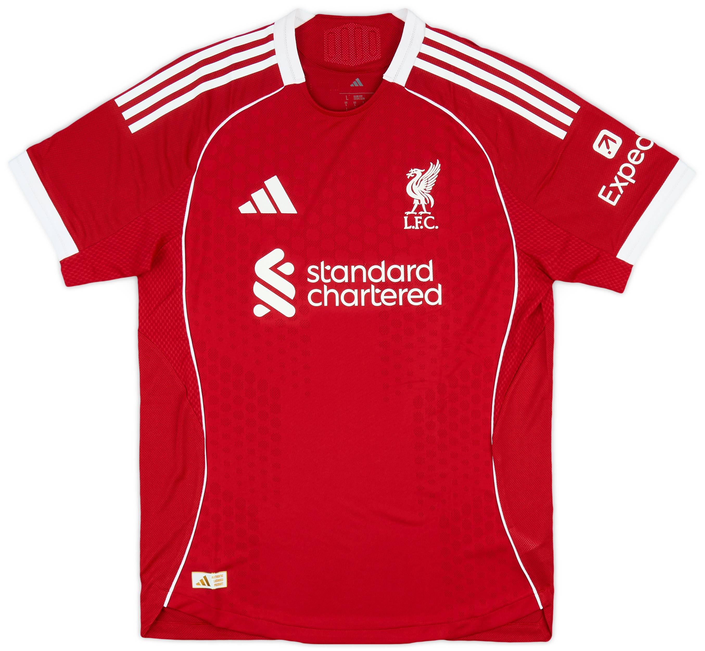 2025-26 Liverpool Authentic Home Shirt Wirtz #7