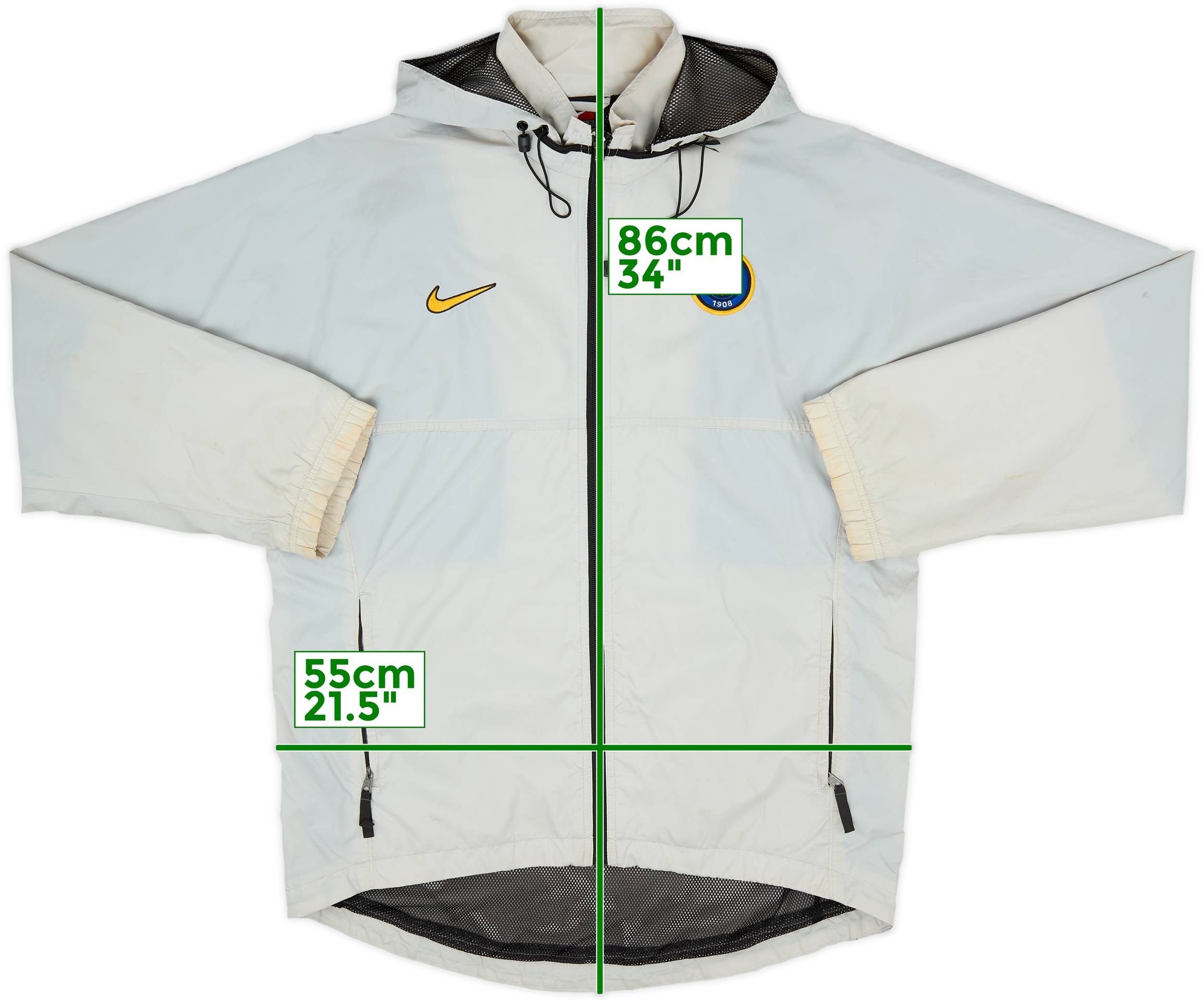 1999-00 Inter Milan Nike Hooded Rain Jacket - 5/10 - (S)