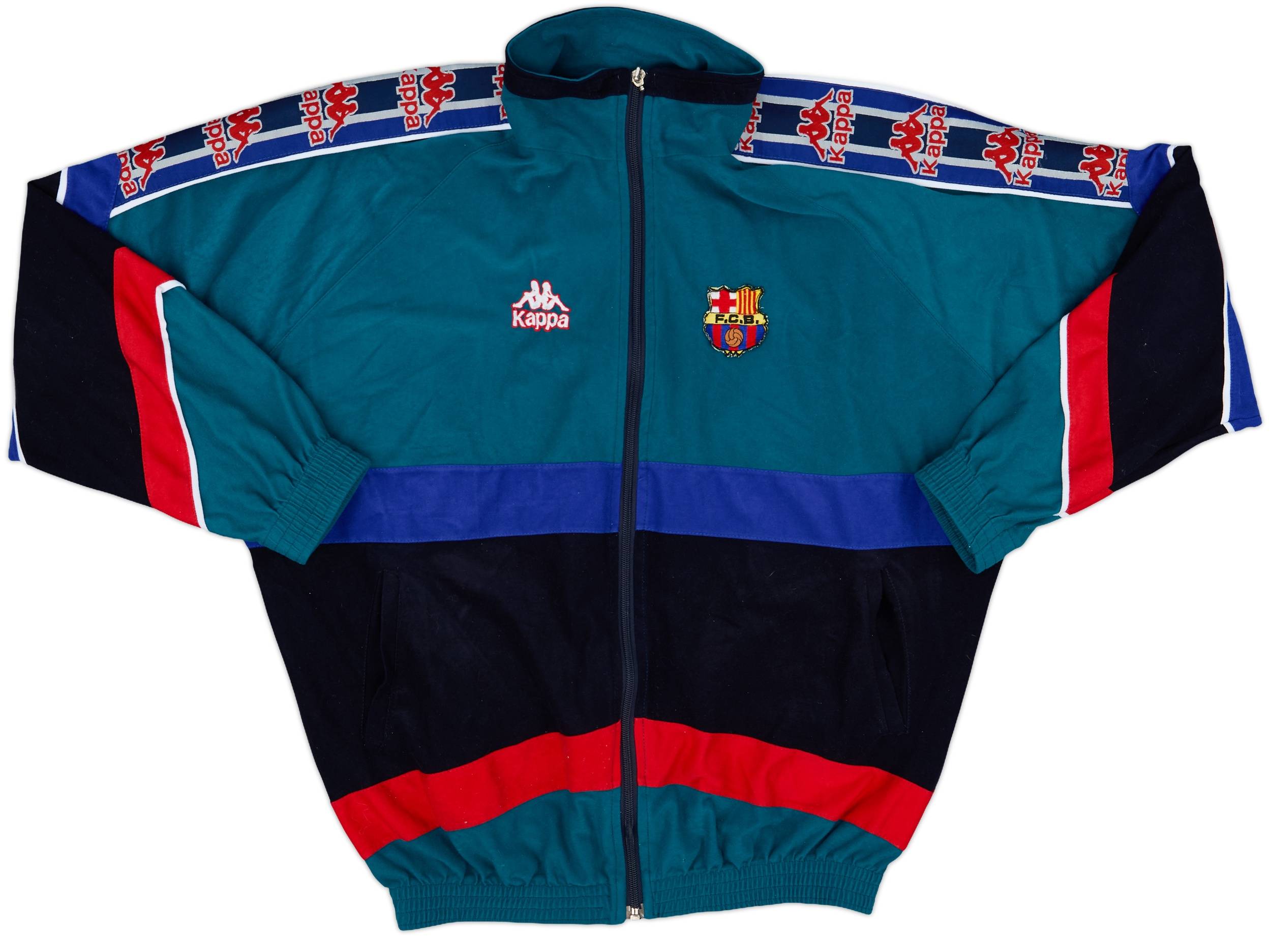 ウェア 90's FC BARCELONA KAPPA TRACK JACKET 1995-97 Barcelona Kappa Track Jacket - 8/10 - (L)