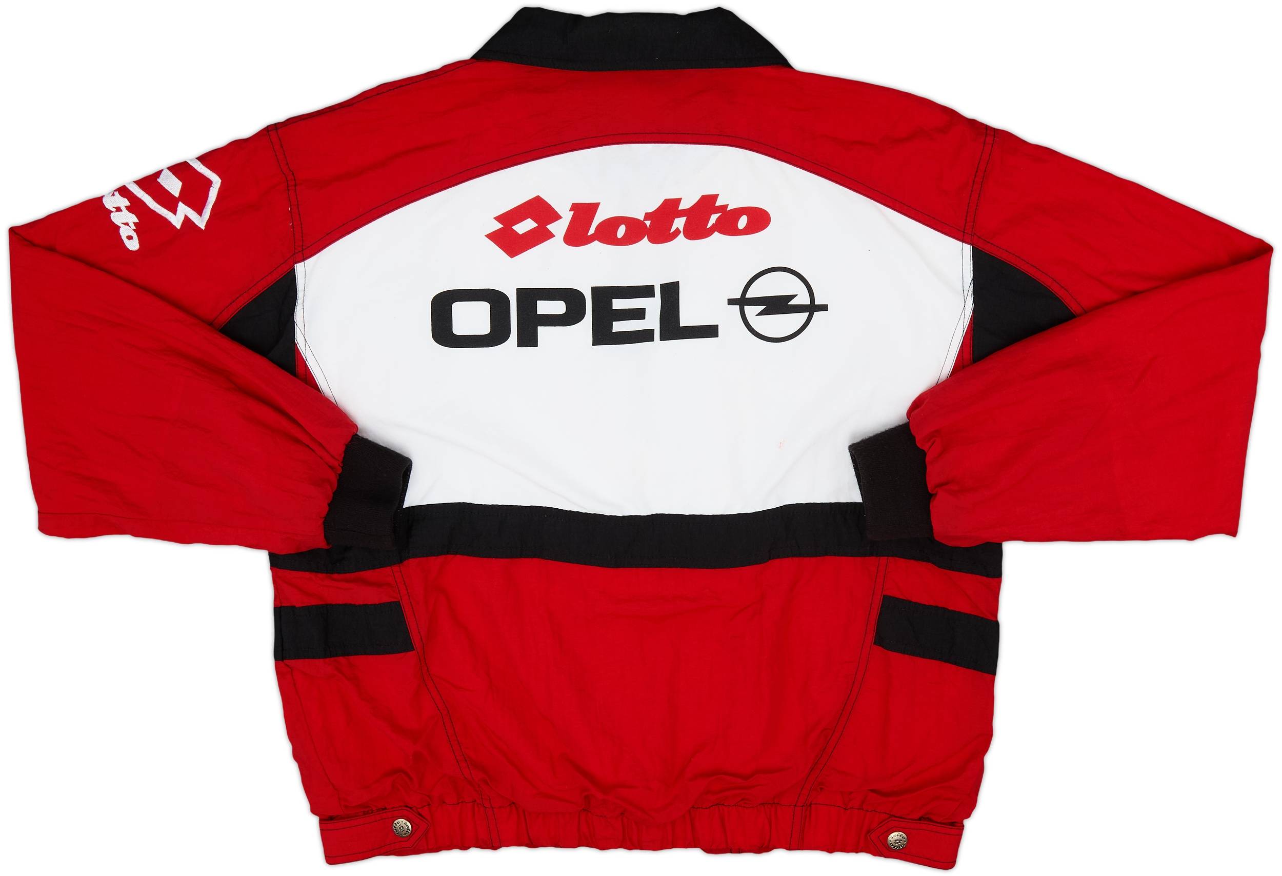 Milan A.C. Lotto シャツ Lサイズ 赤黒 AC Milan 1995 - 1996 Home football Lotto long sleeve jersey