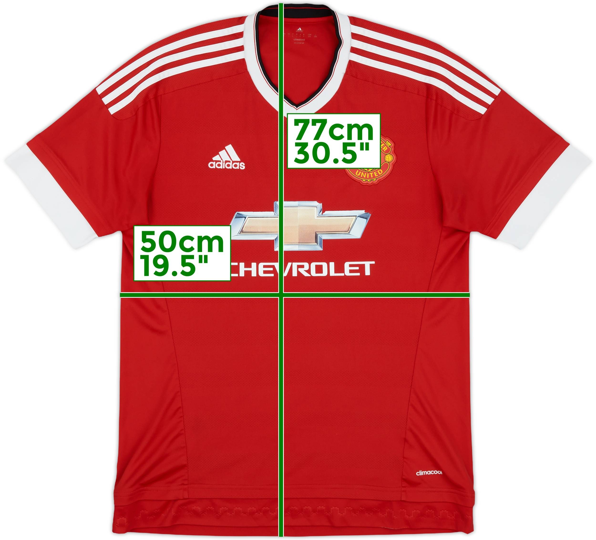 2015-16 Manchester United Match Issue Home L/S Shirt #29