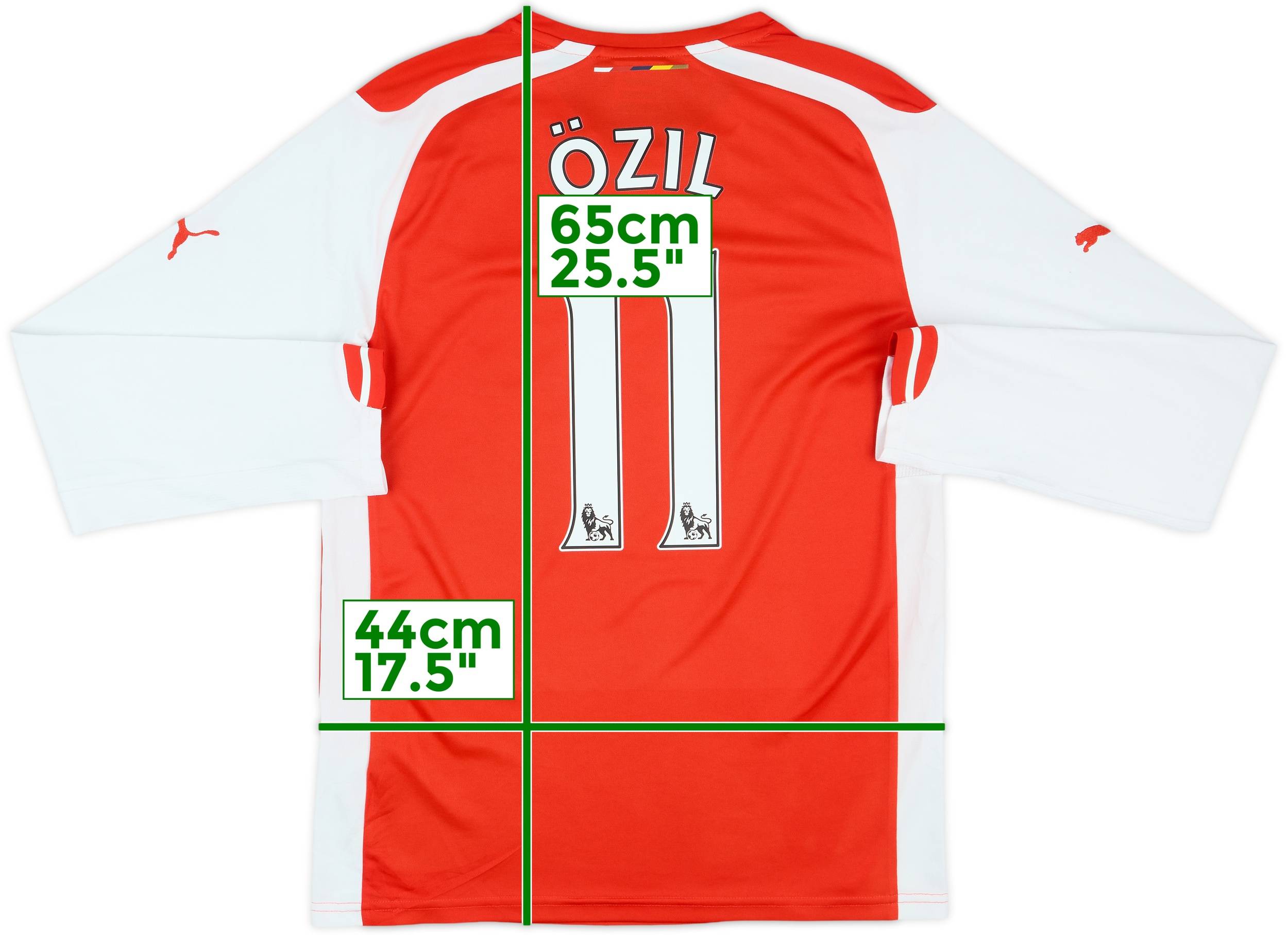 激安通販サイト Ozil Shirt L/S Home Arsenal 2014-15 #11 (S) - 7/10 - ウェア