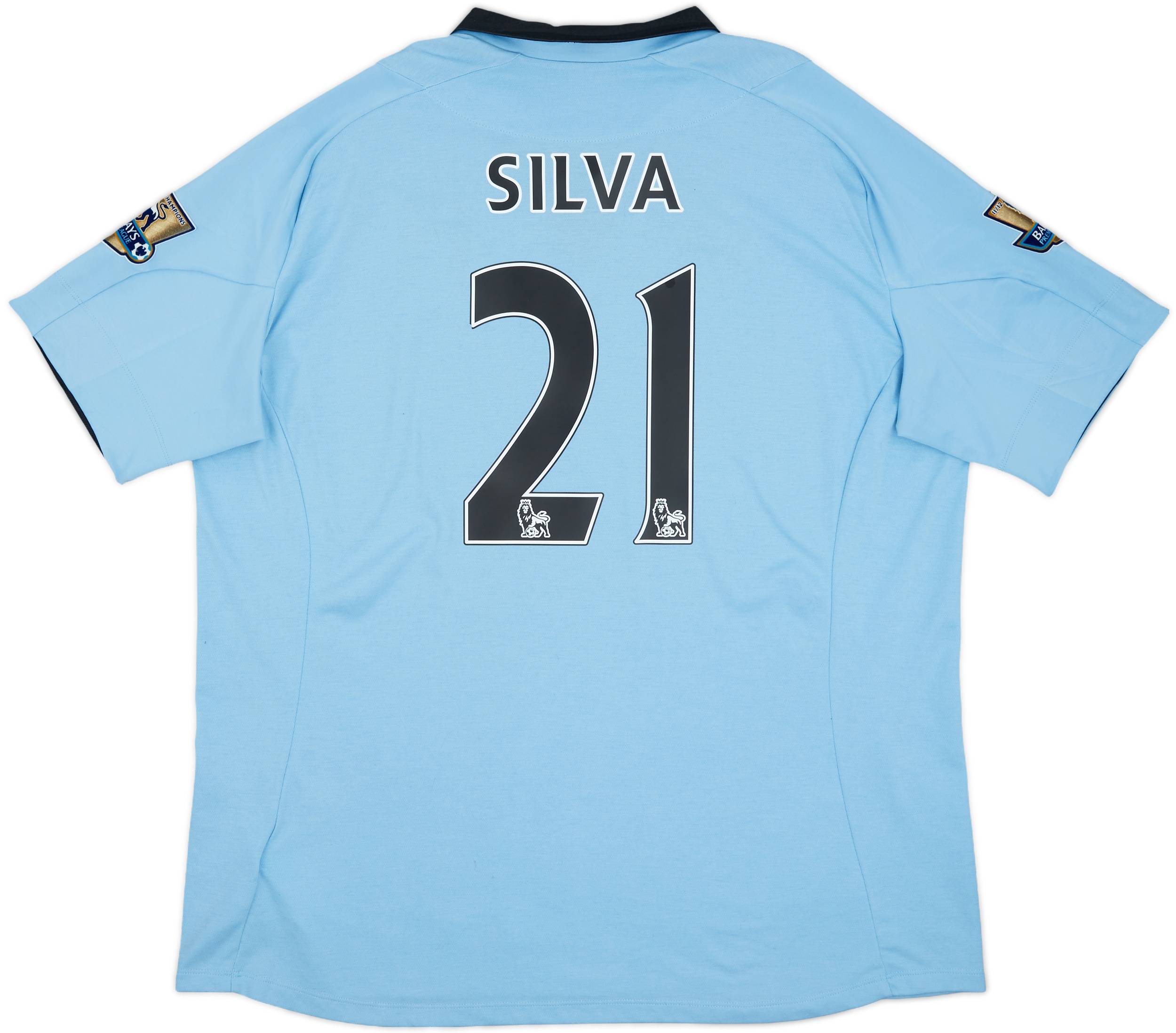 MEN'S FC MANCHESTER CITY 2013/2014 DAVID SILVA UEFA SOCCER