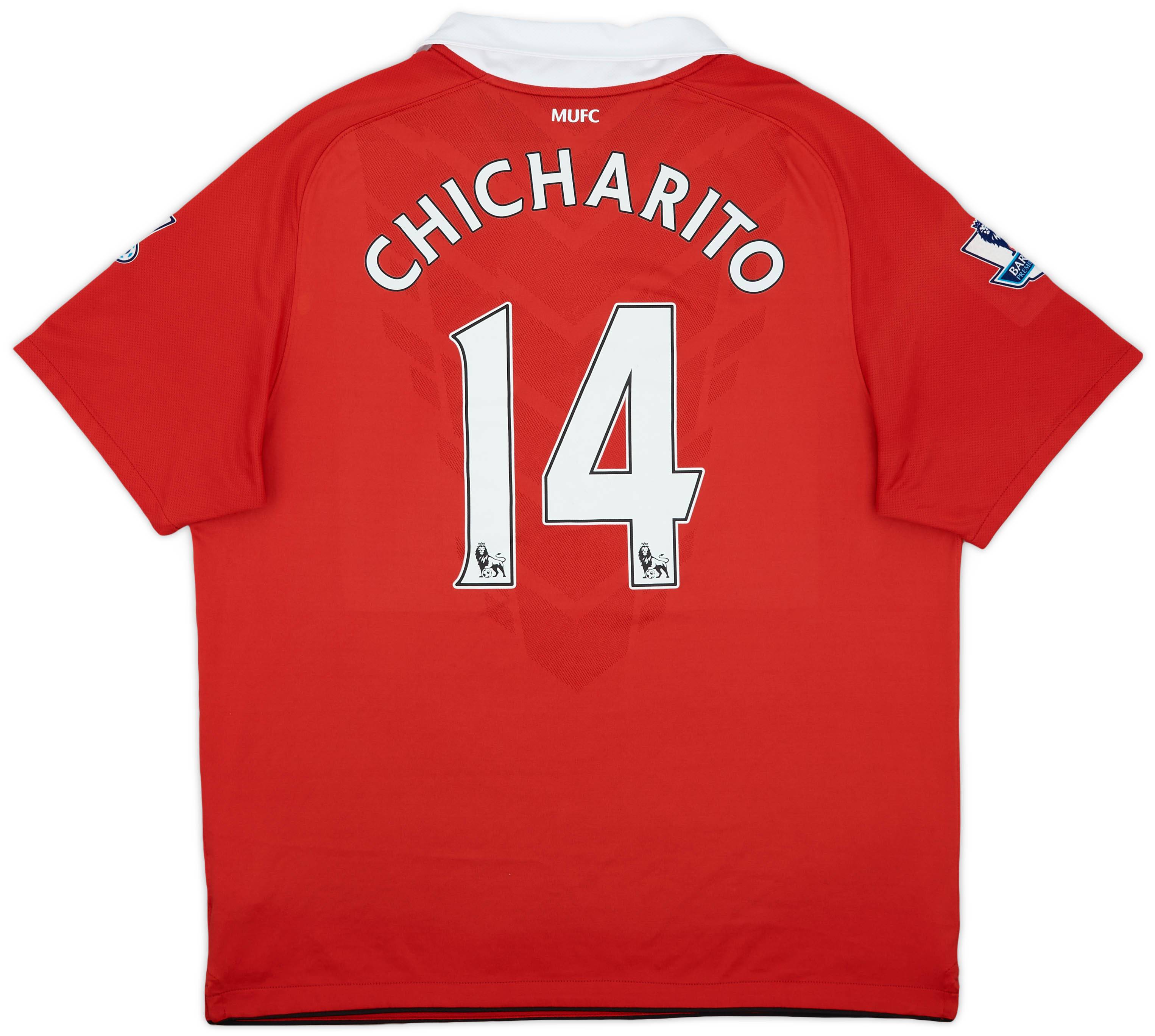 【メーカー公式ショップ】 2010-11 7/10 - #14 Chicharito Shirt Home United Manchester 快適グッズ・旅行小物