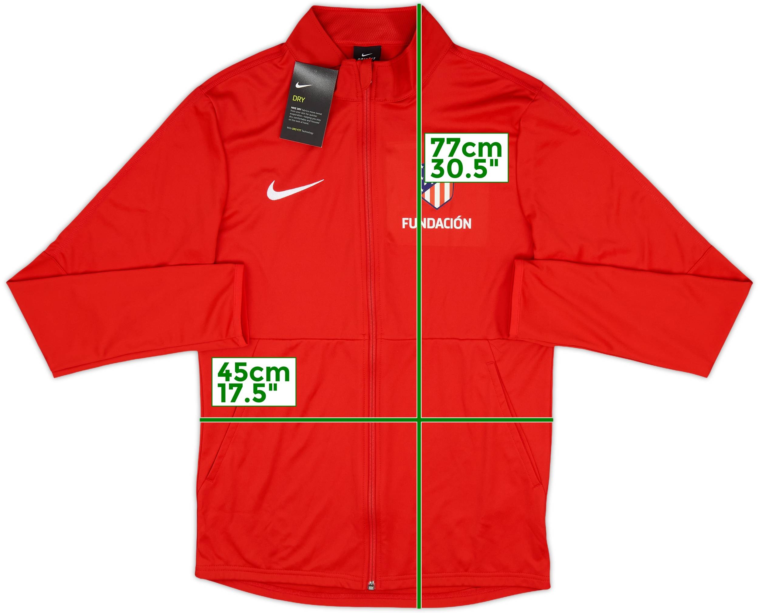 2008-09 Atletico Madrid Nike Track Jacket - 6/10 - (L)