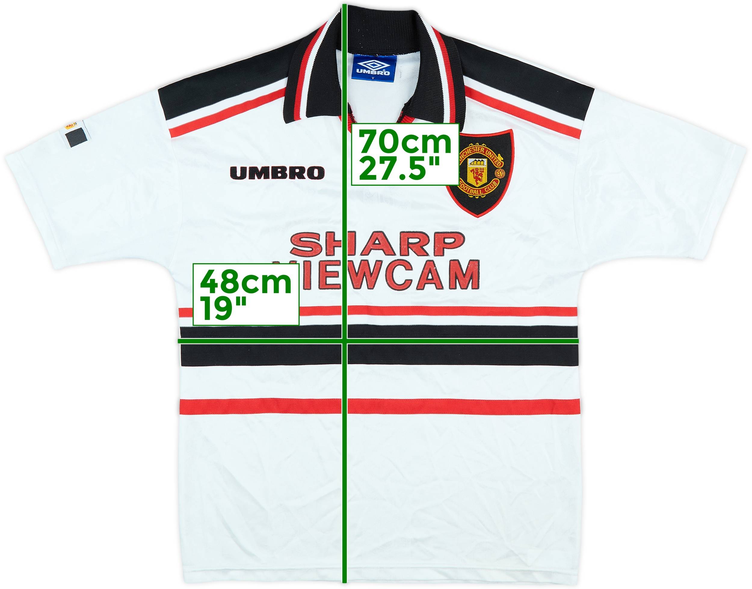 1997-99 Manchester United Away Shirt - 8/10 - (XL.Boys)