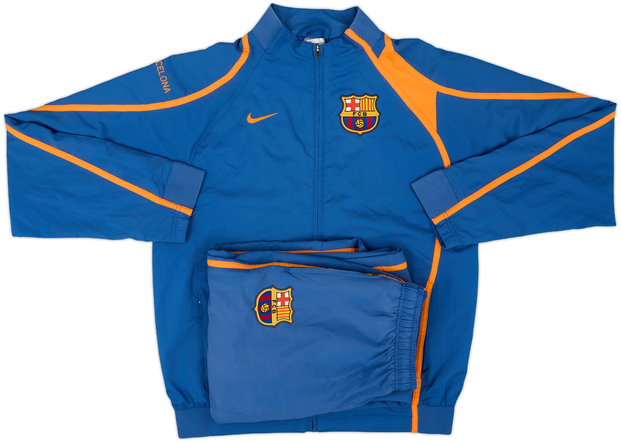 2007-08 Barcelona Nike Tracksuit - 9/10 - (L)