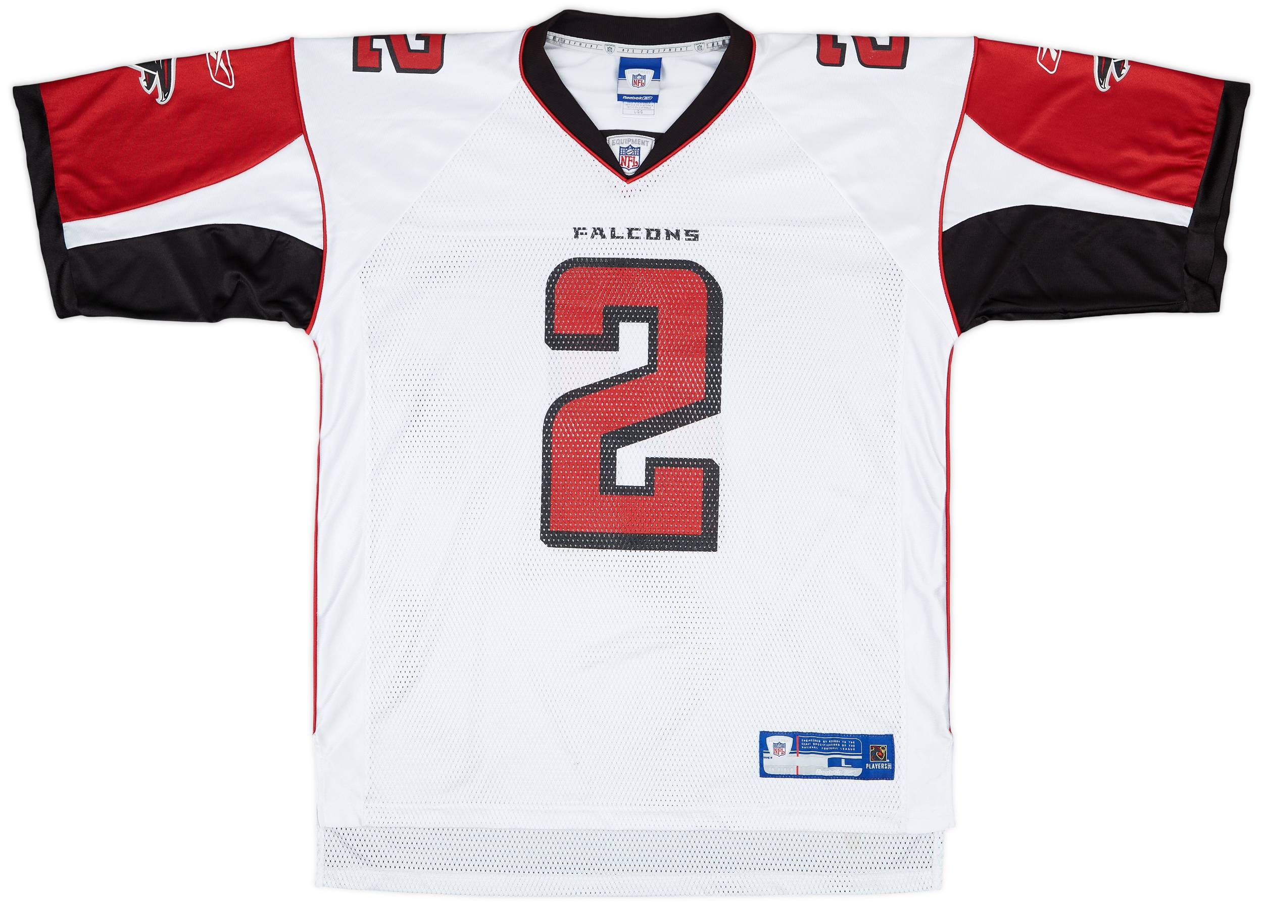 Reebok NFL Atlanta Falcons Ryan ゲームシャツ 2007 Atlanta Falcons Brooking #56 Reebok On Field Away
