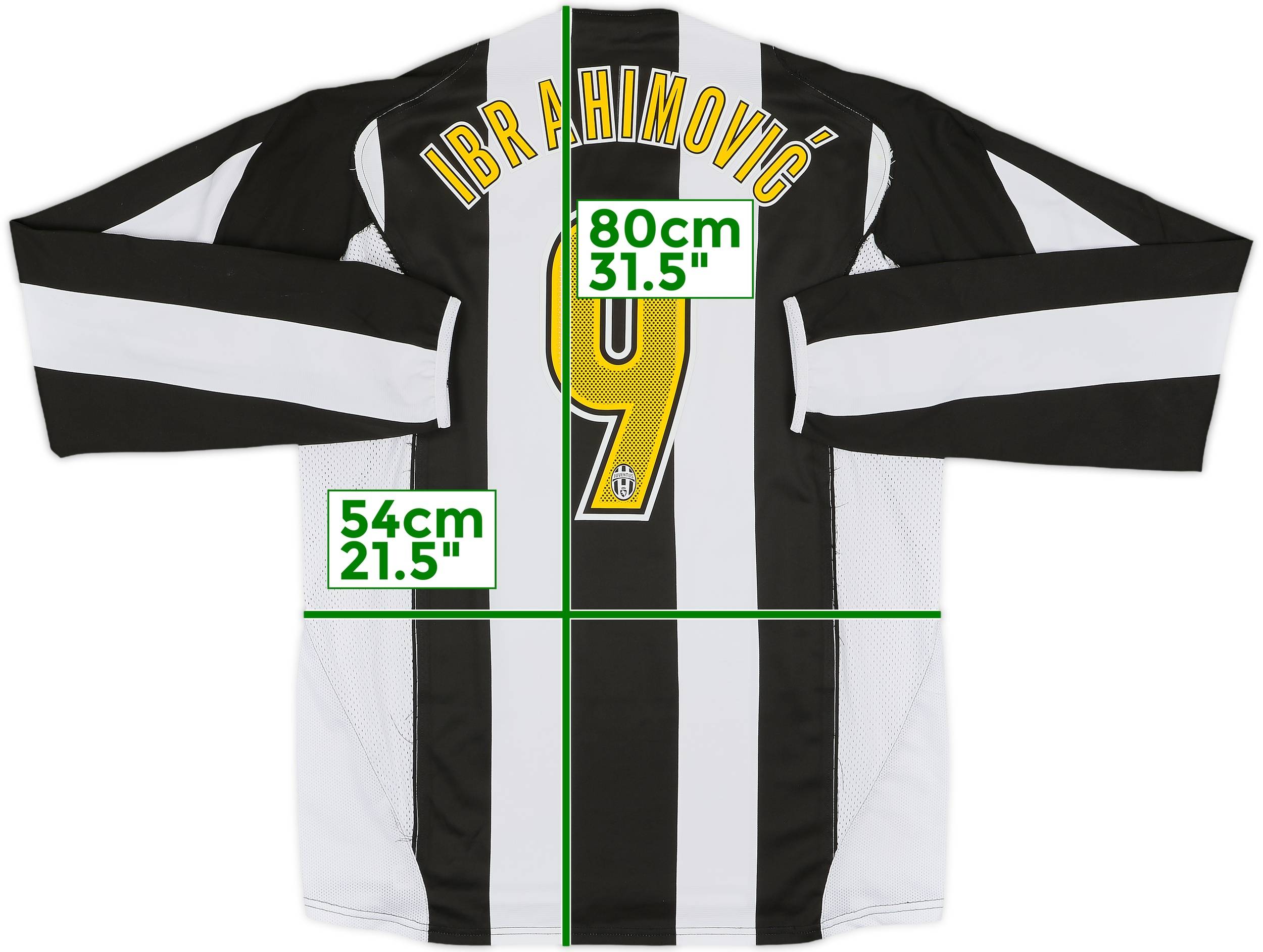 早い者勝ち Home Issue Player Juventus 2004-05 L/S #9 Ibrahimovic Shirt ウェア