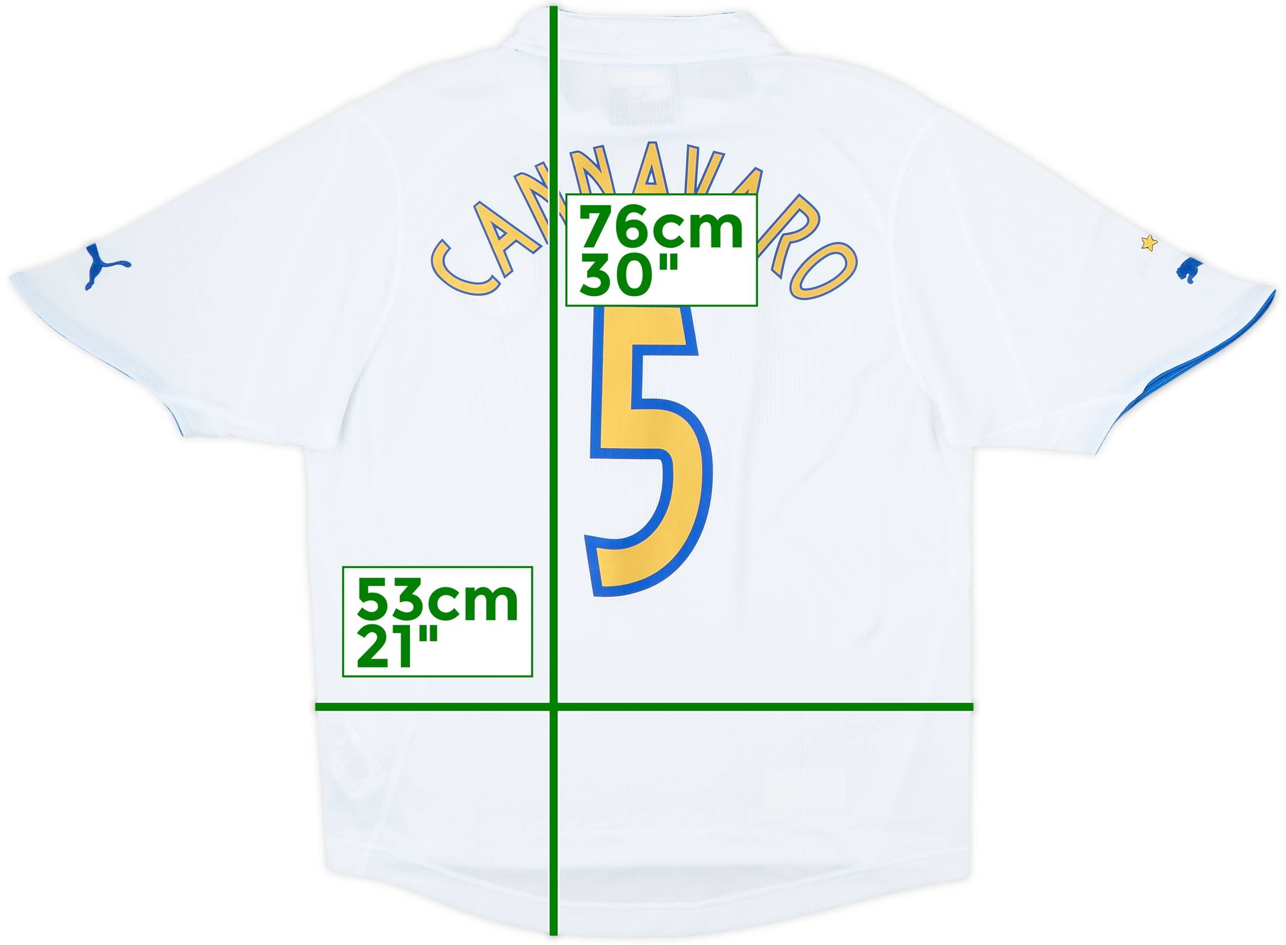 2003-04 Italy Away Shirt Cannavaro #5 (M)