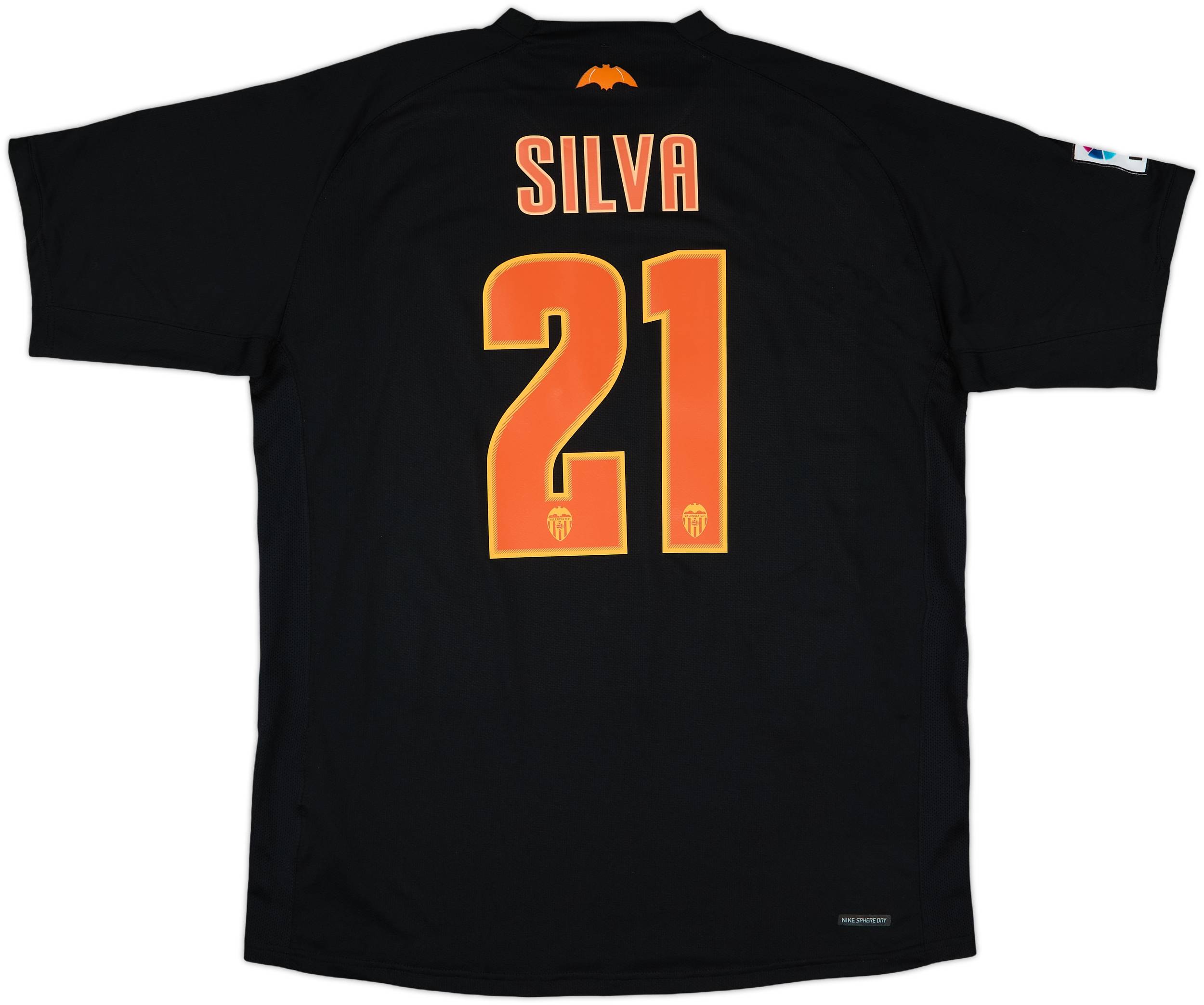 2006-07 Valencia Away Shirt Silva #21 - 8/10 - (XL)