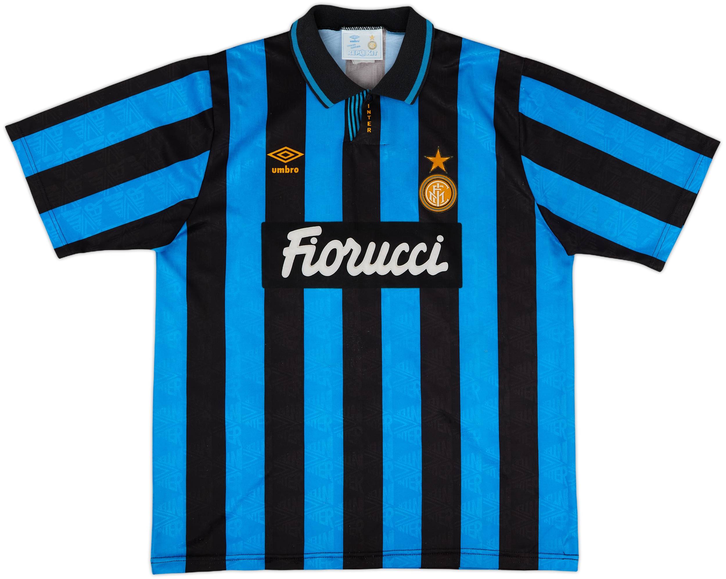 1992-94 Inter Milan Home Shirt - 8/10 - (L)