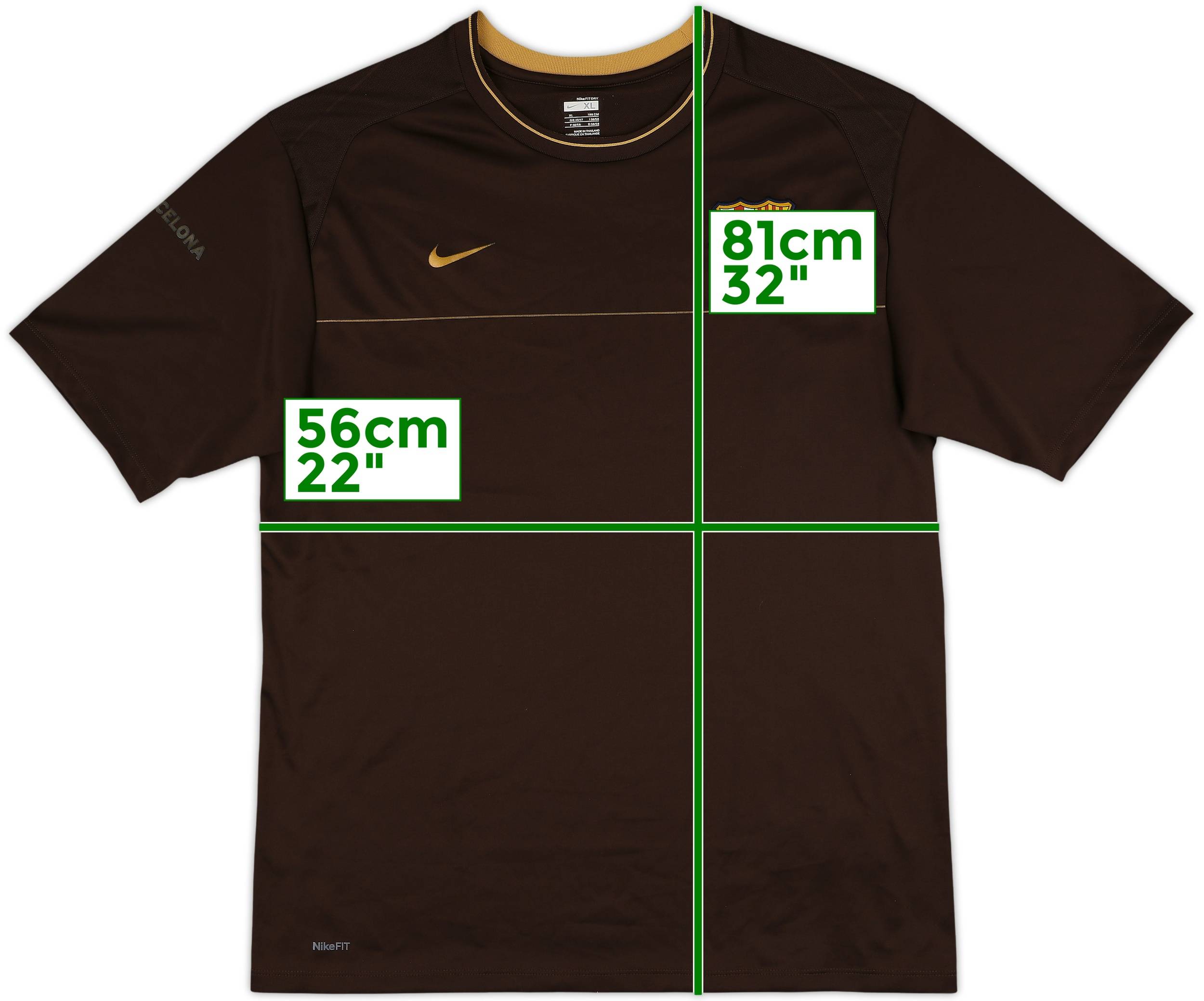 2008-09 Barcelona Nike Training Shirt - 8/10 - (XL)