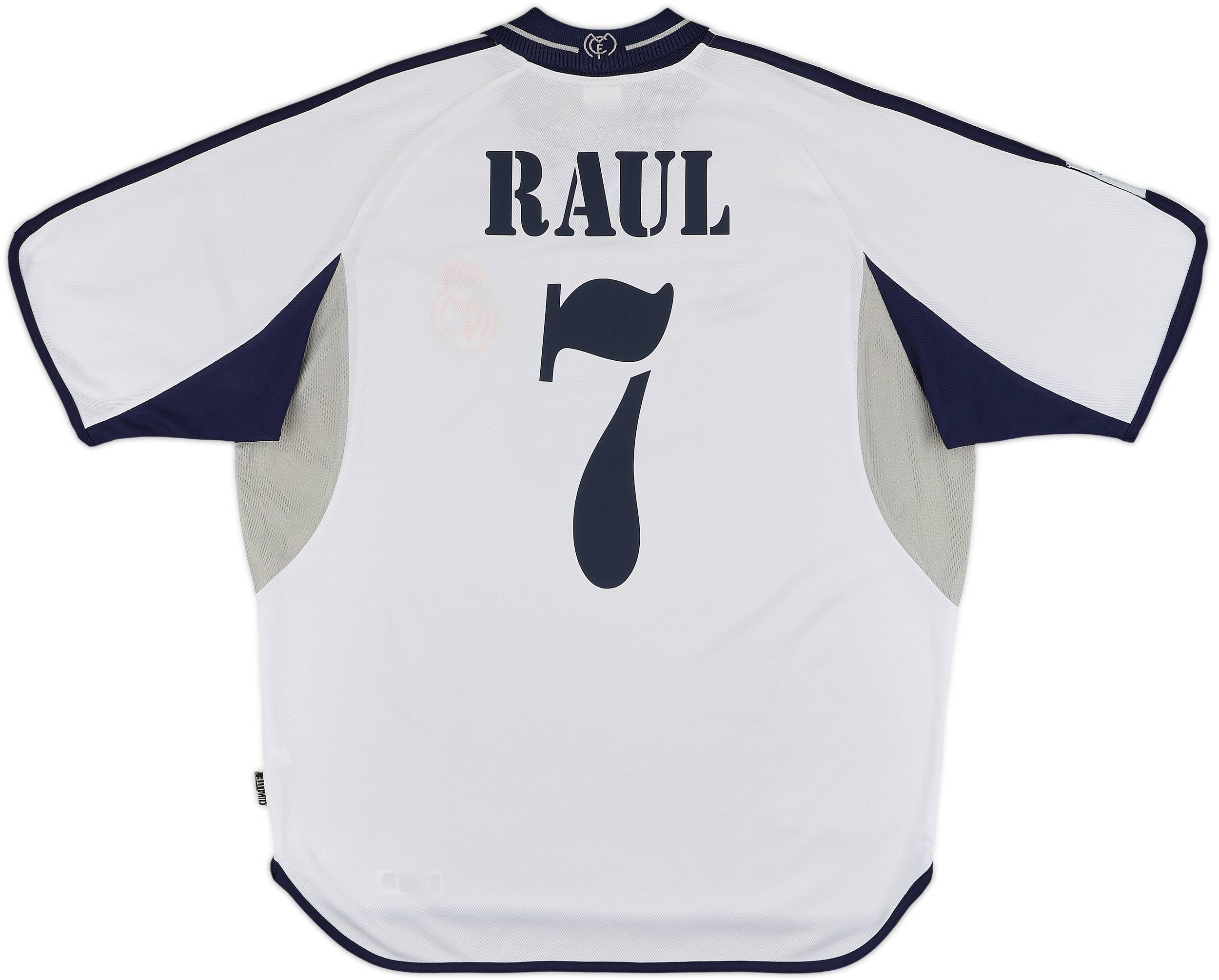 全国送料無料・イイ店 #7 Raul Shirt Home Madrid Real 2000-01 - (L) - 8/10 ウェア