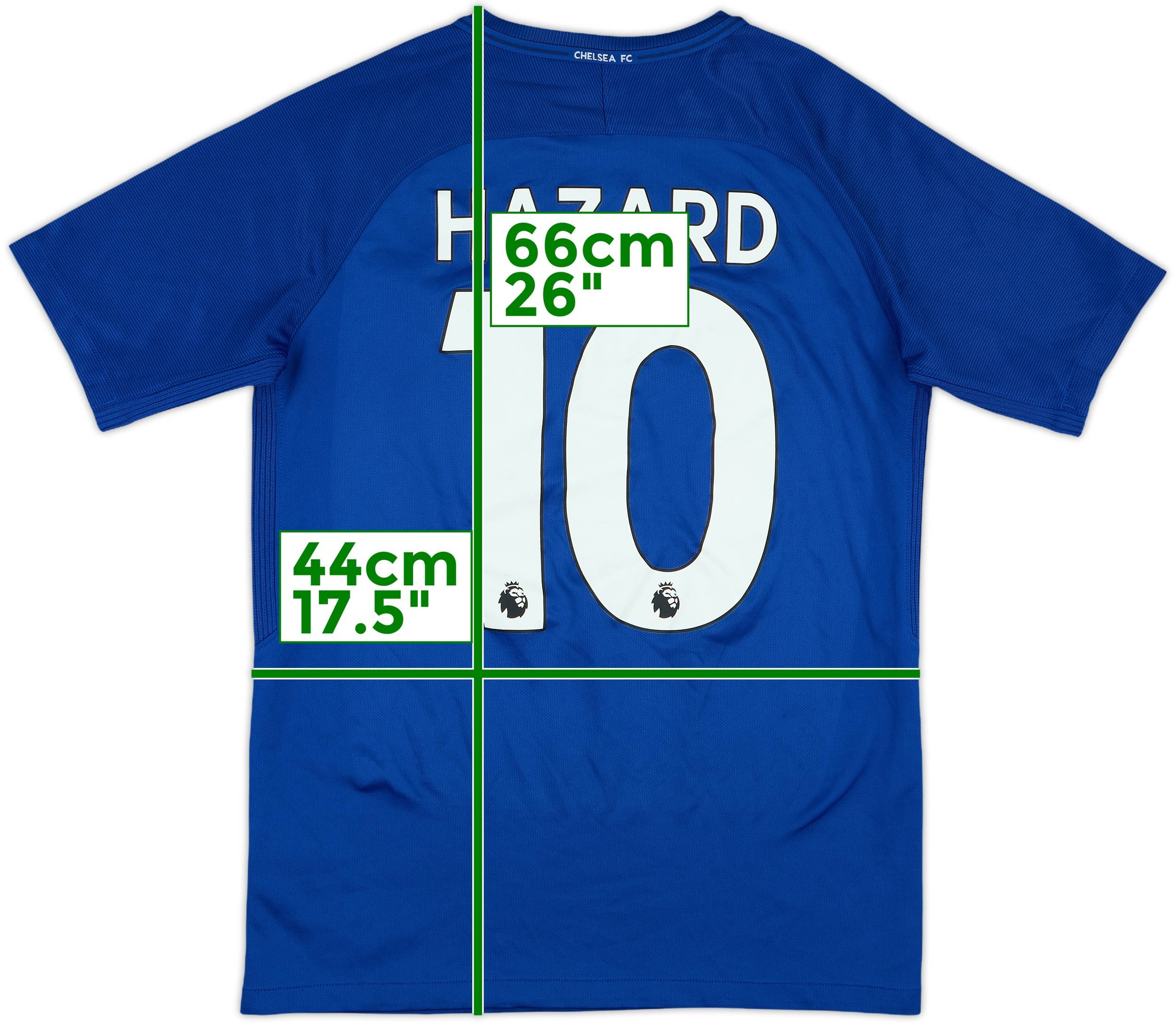 20-60代 人気ファッションブランド Home Chelsea 2017-18 Shirt (XL.Boys) - 7/10 - #10 Hazard ウェア