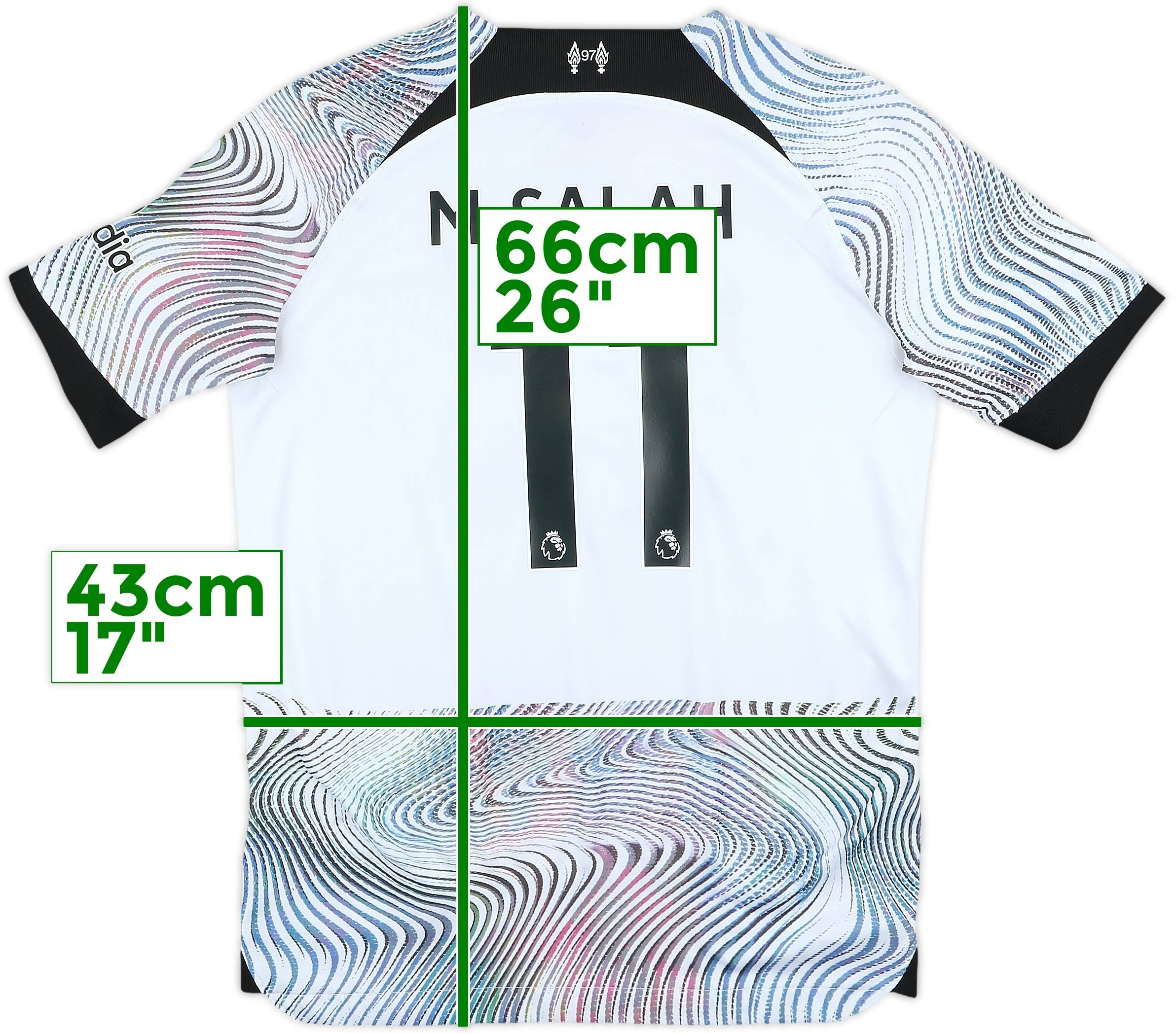 サイン入り　Liverpool M.SALAH 11 シャツ　サラー　アウェイ サイン入り Liverpool M.SALAH 11 シャツ サラー アウェイ