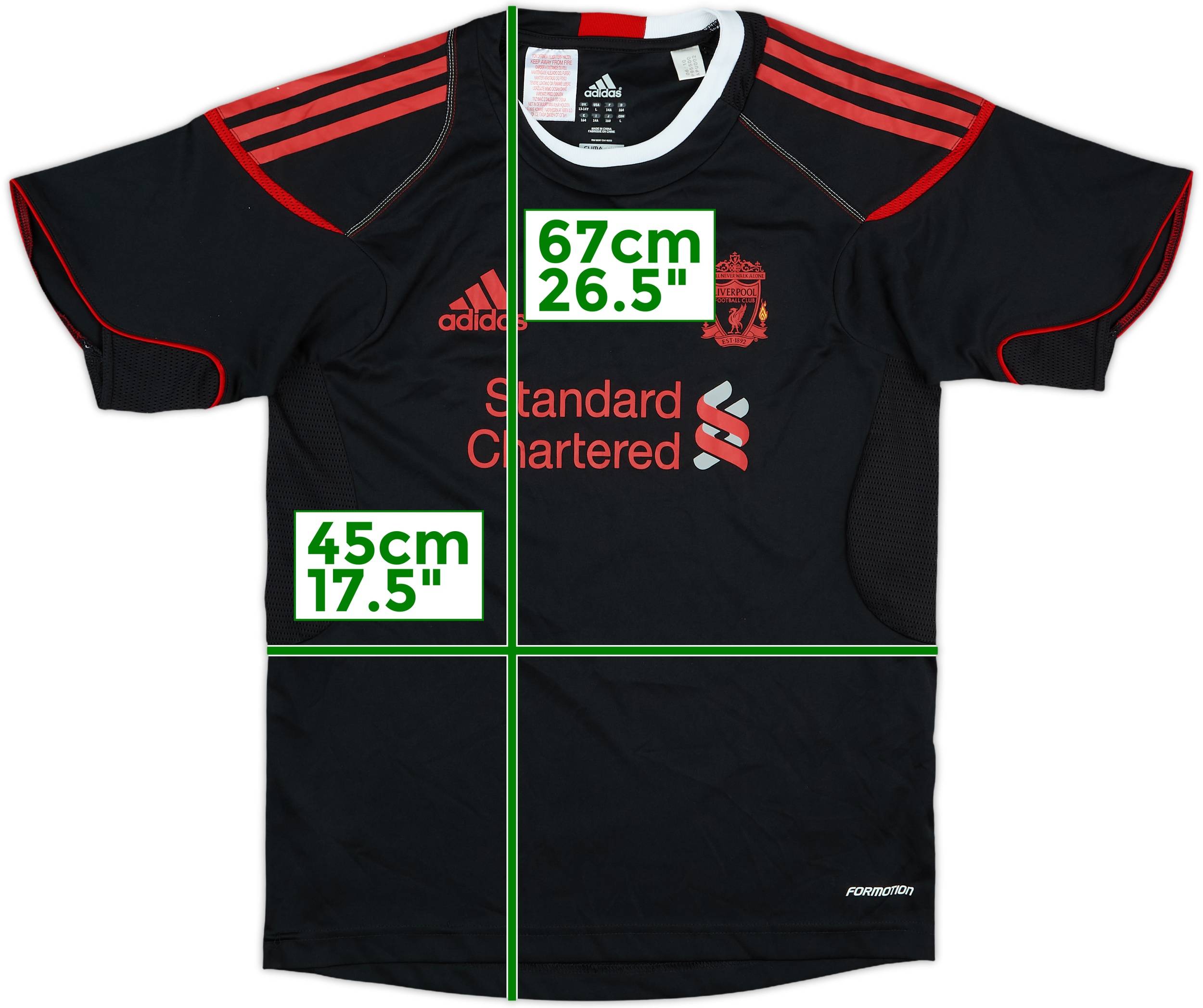 スポーツ・フィットネス ULTIMATE LIVERPOOL FC 2007-08 Liverpool adidas Formotion Training Shirt - 5/10 - (L)