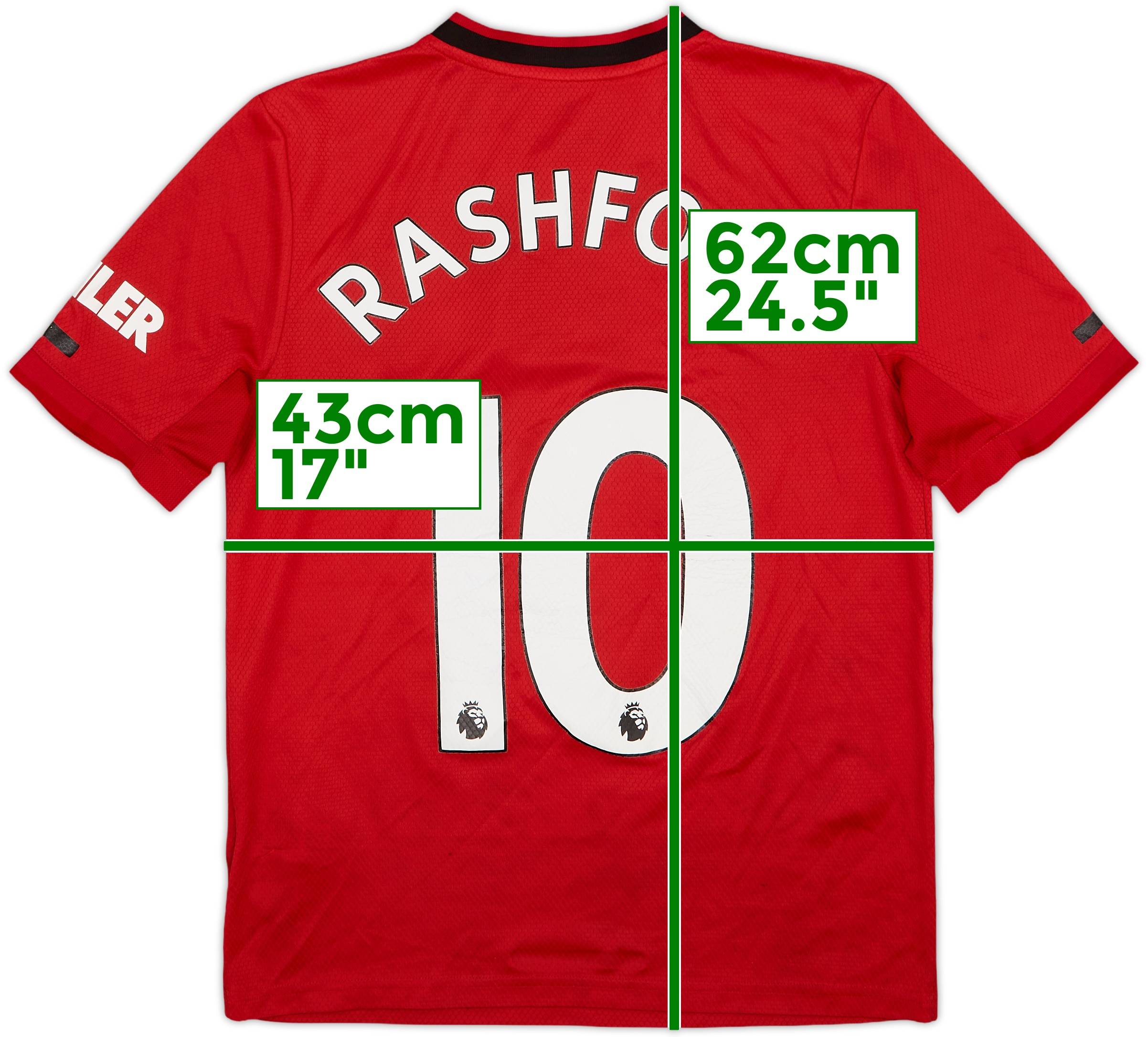 19-20 Manchester United RASHFORD 10番　 M 2019/20 Manchester United Home Jersey #10 Rashford 4XL