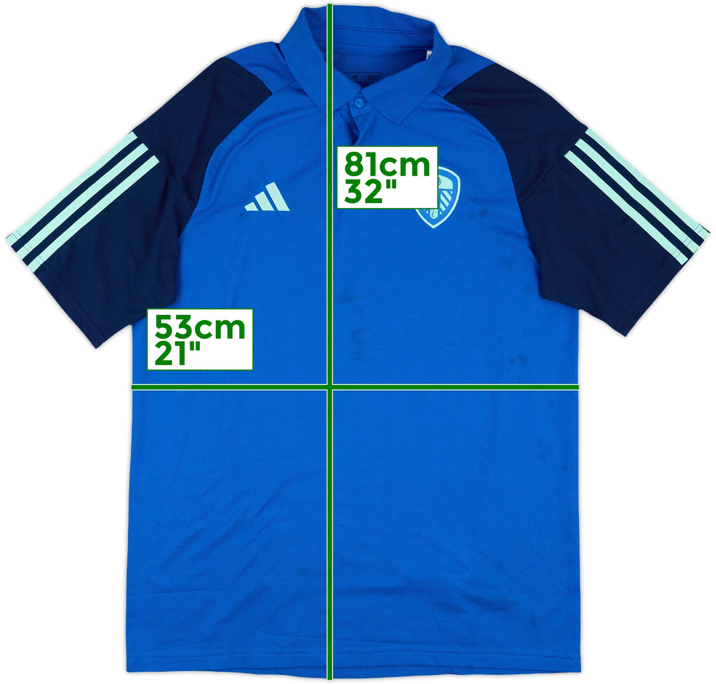 2023-24 Leeds United adidas Polo Shirt - 5/10 - (M)