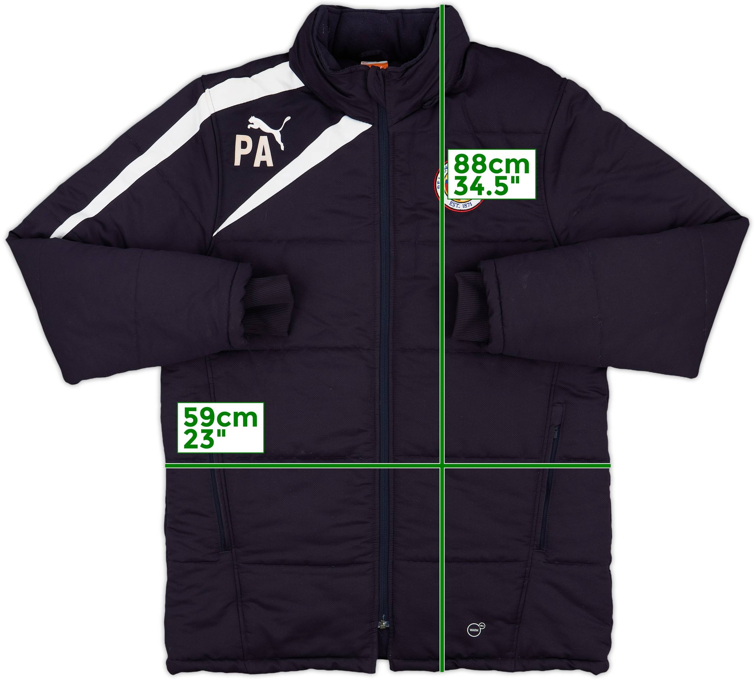 2009-10 Reading Staff Issue Puma Padded Bench Coat PA - 8/10
