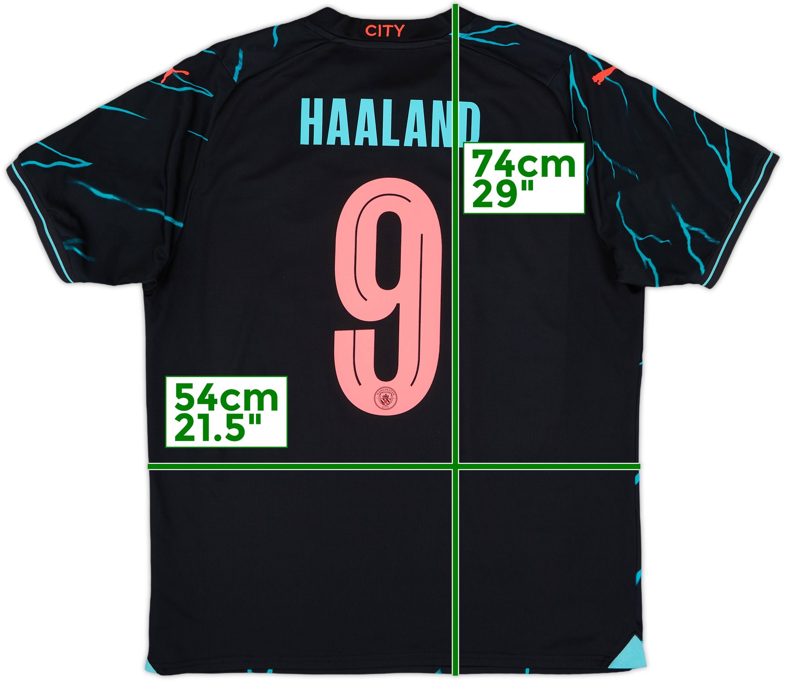 2023-24 Manchester City Third Shirt Haaland #9 - 10/10 - (L)