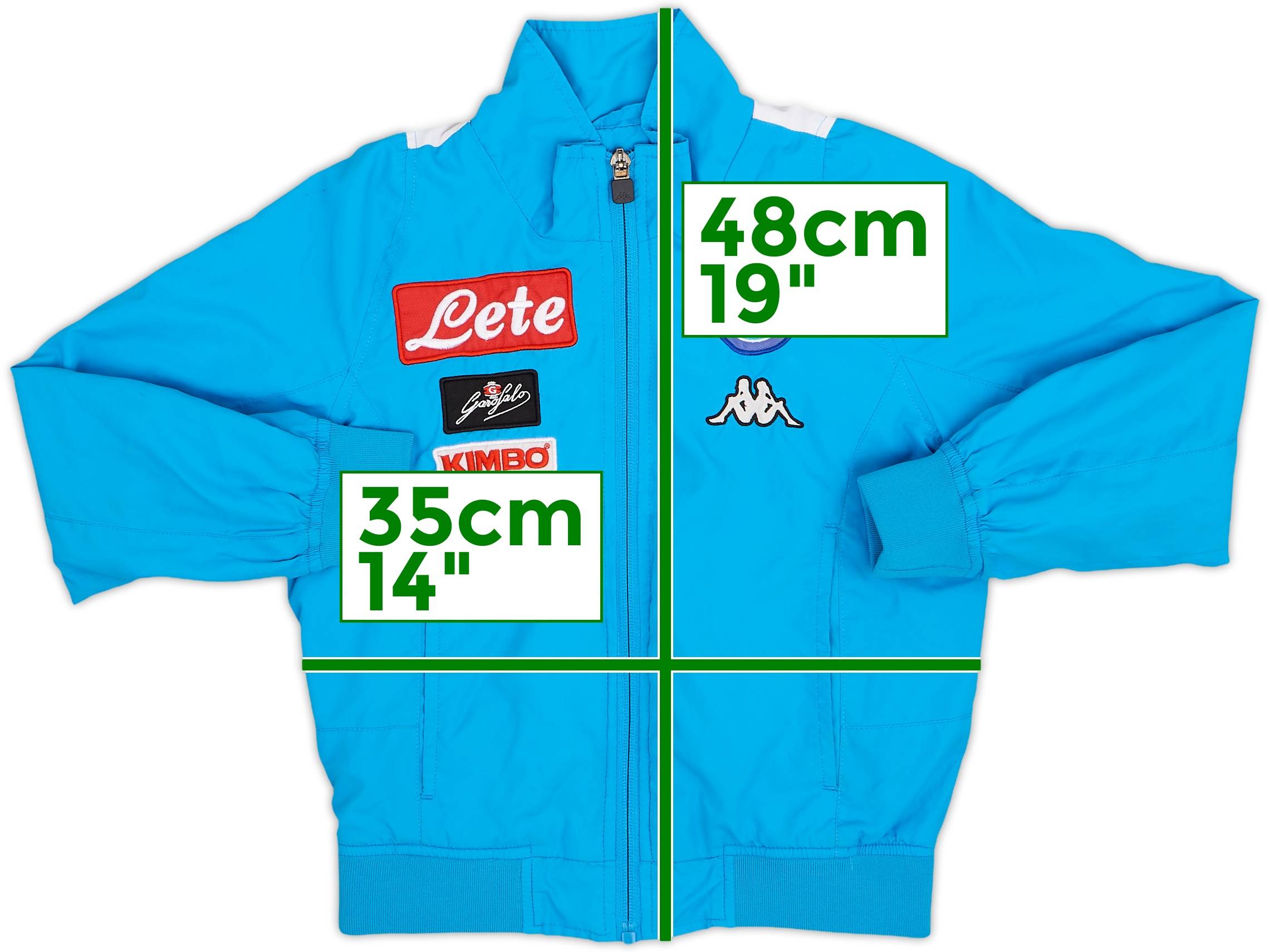 2017-18 Napoli Kappa Track Jacket - 8/10 - (S.Boys)