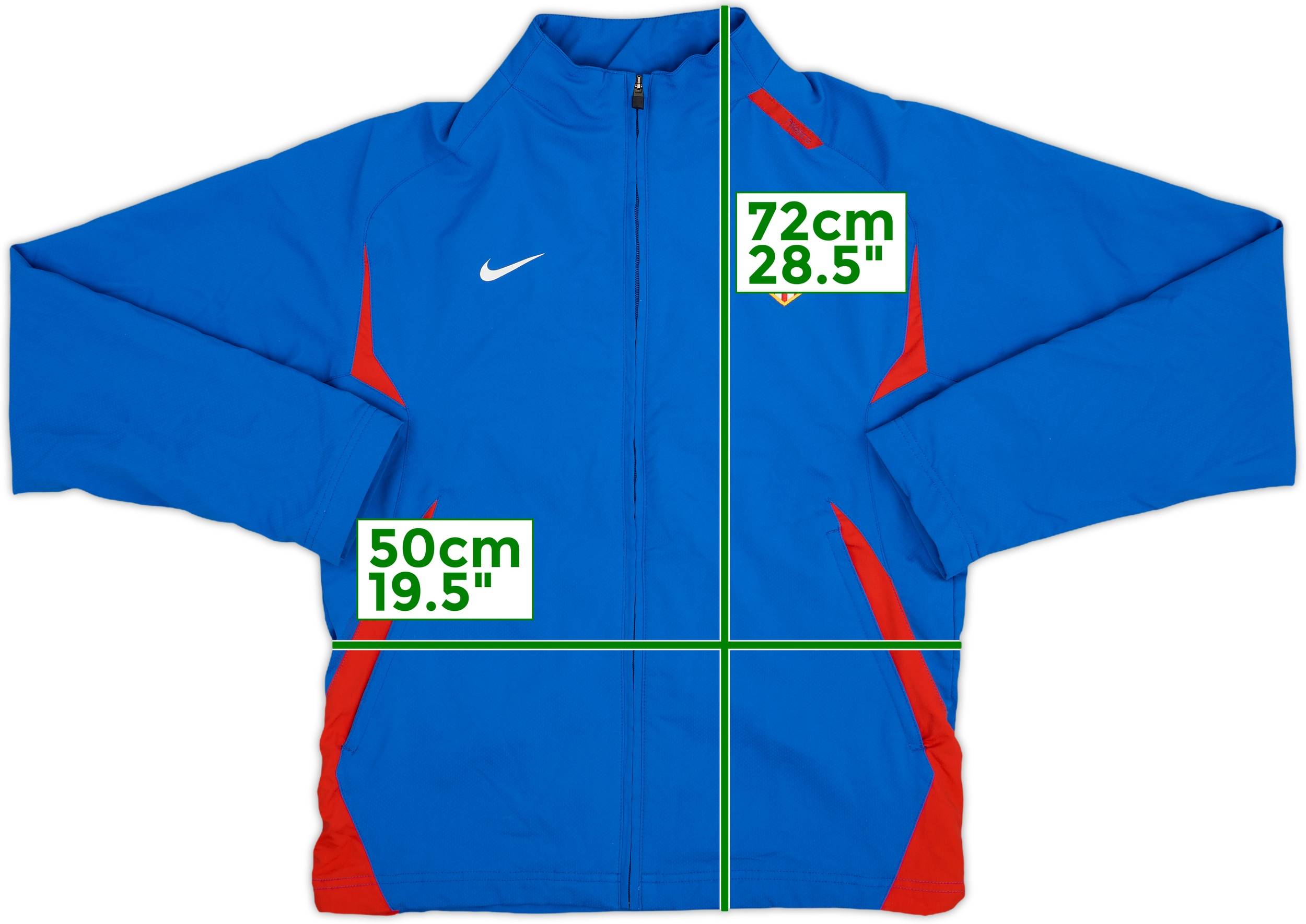 2007-08 Atletico Madrid Nike Track Jacket - 8/10 - (M)