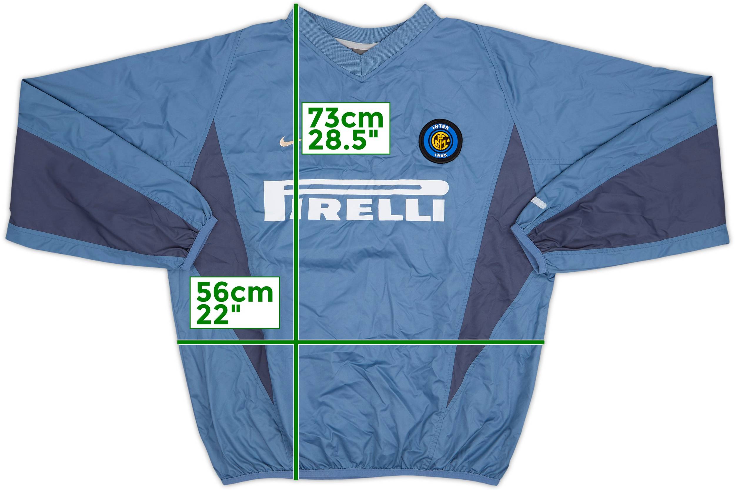 【送料無料ライン/39ショップ】 Nike Milan Inter 2002-03 Drill (L) - 8/10 - Top 額縁