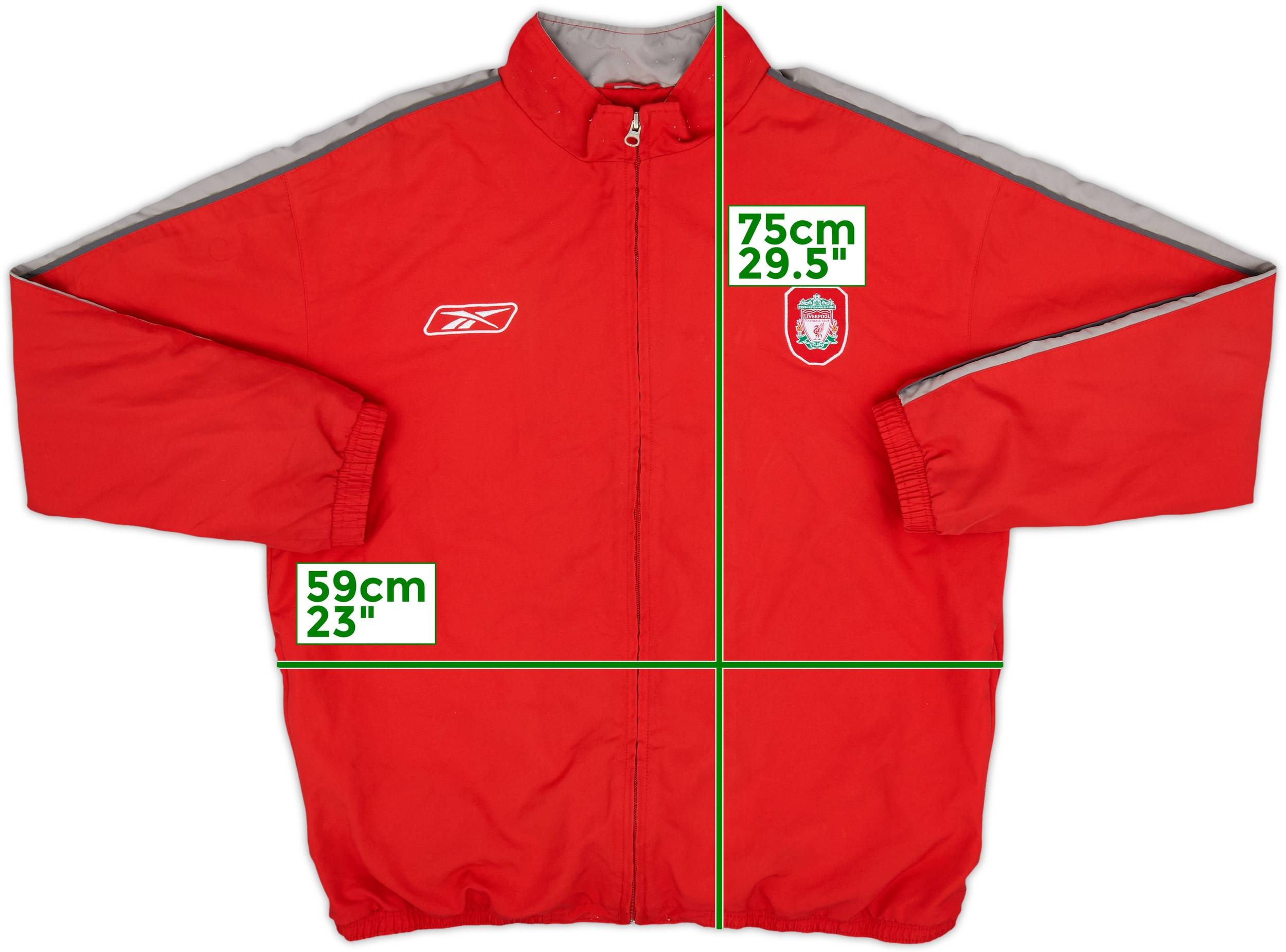 2002-03 Liverpool Reebok Track Jacket - 8/10 - (M)