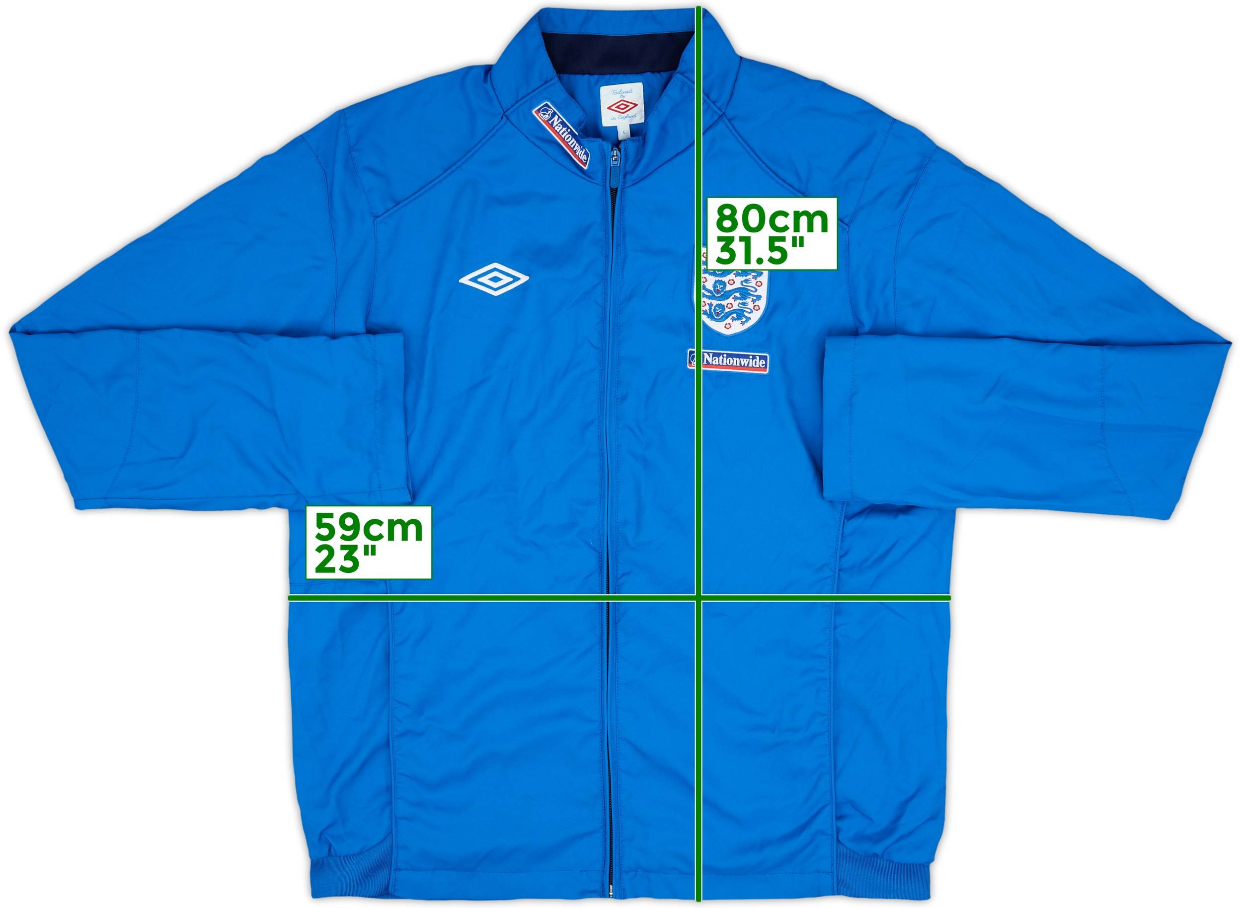Vintage Umbro England Football Windbreaker Track Jacket