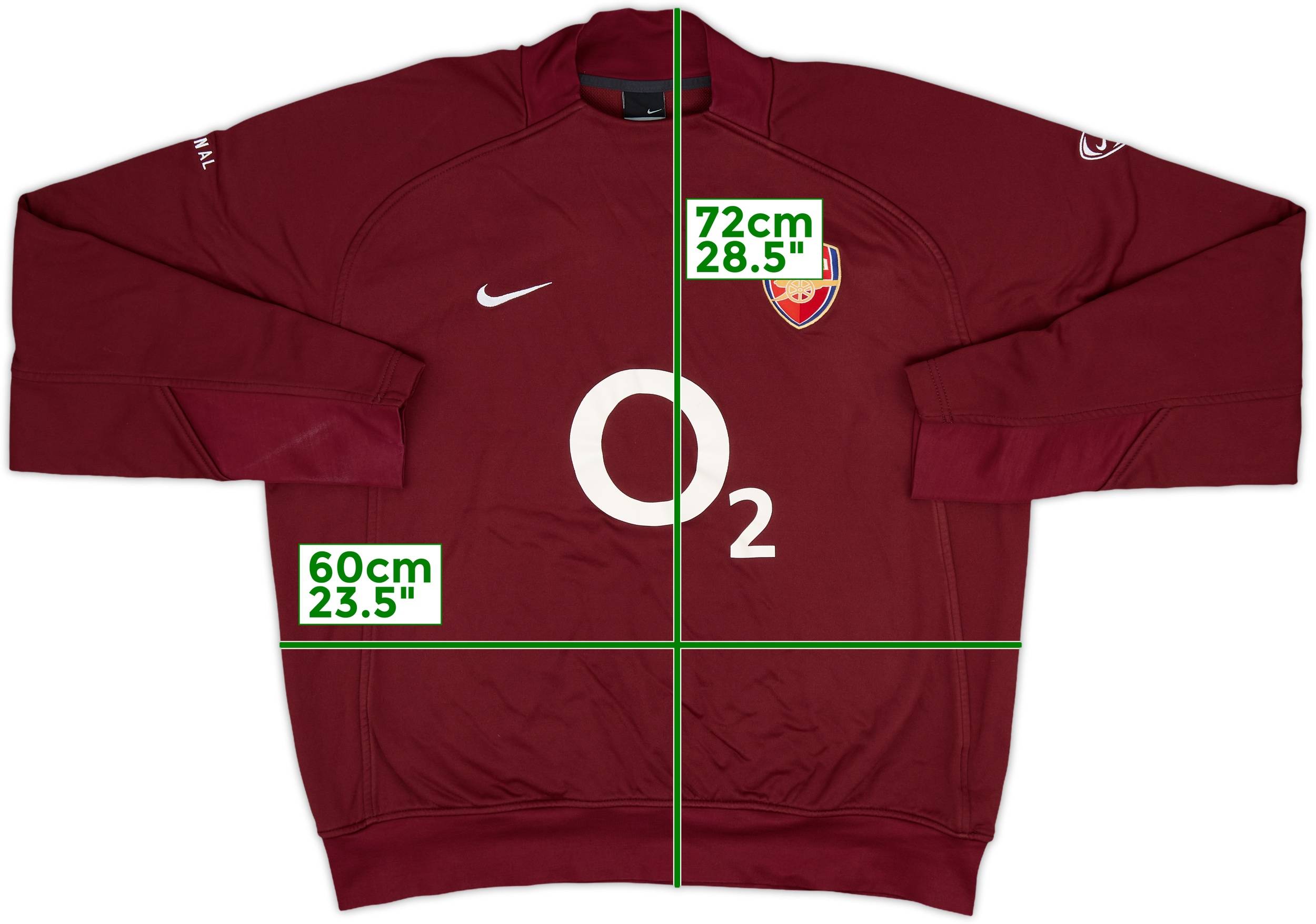 Arsenal 2005-06 Nike Highbury Home L/S official shirt