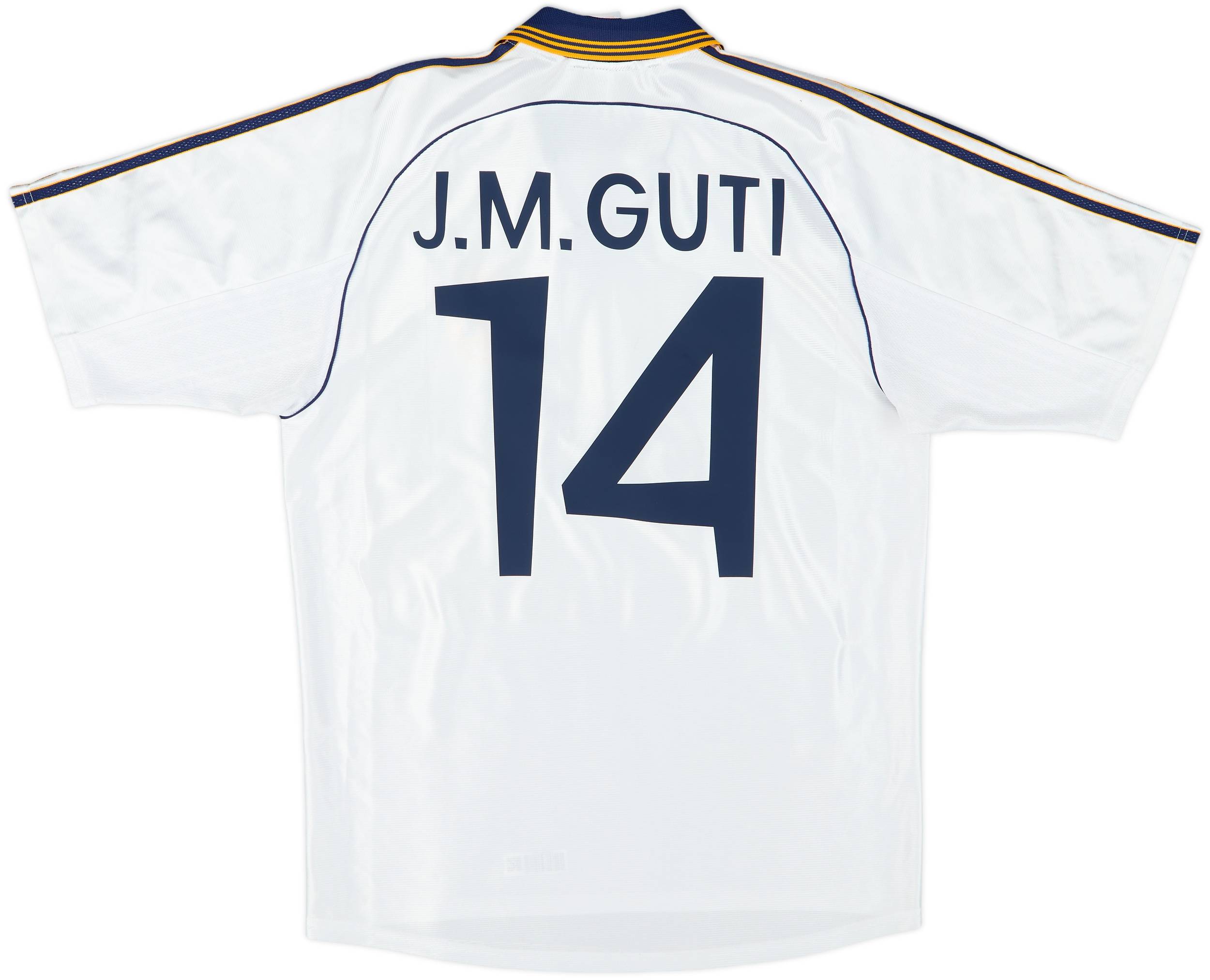 1998-00 Real Madrid Home Shirt J.M.Guti #14 - 9/10 - (M)