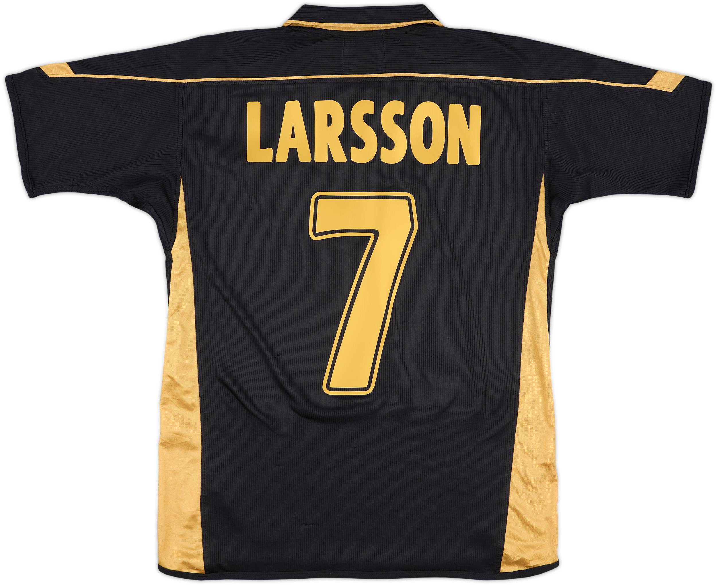 【正規品】Celtic FC LARSSON 7 シャツ 2003-04 Celtic Home L/S Shirt Larsson #7 - 5/10 - (L)