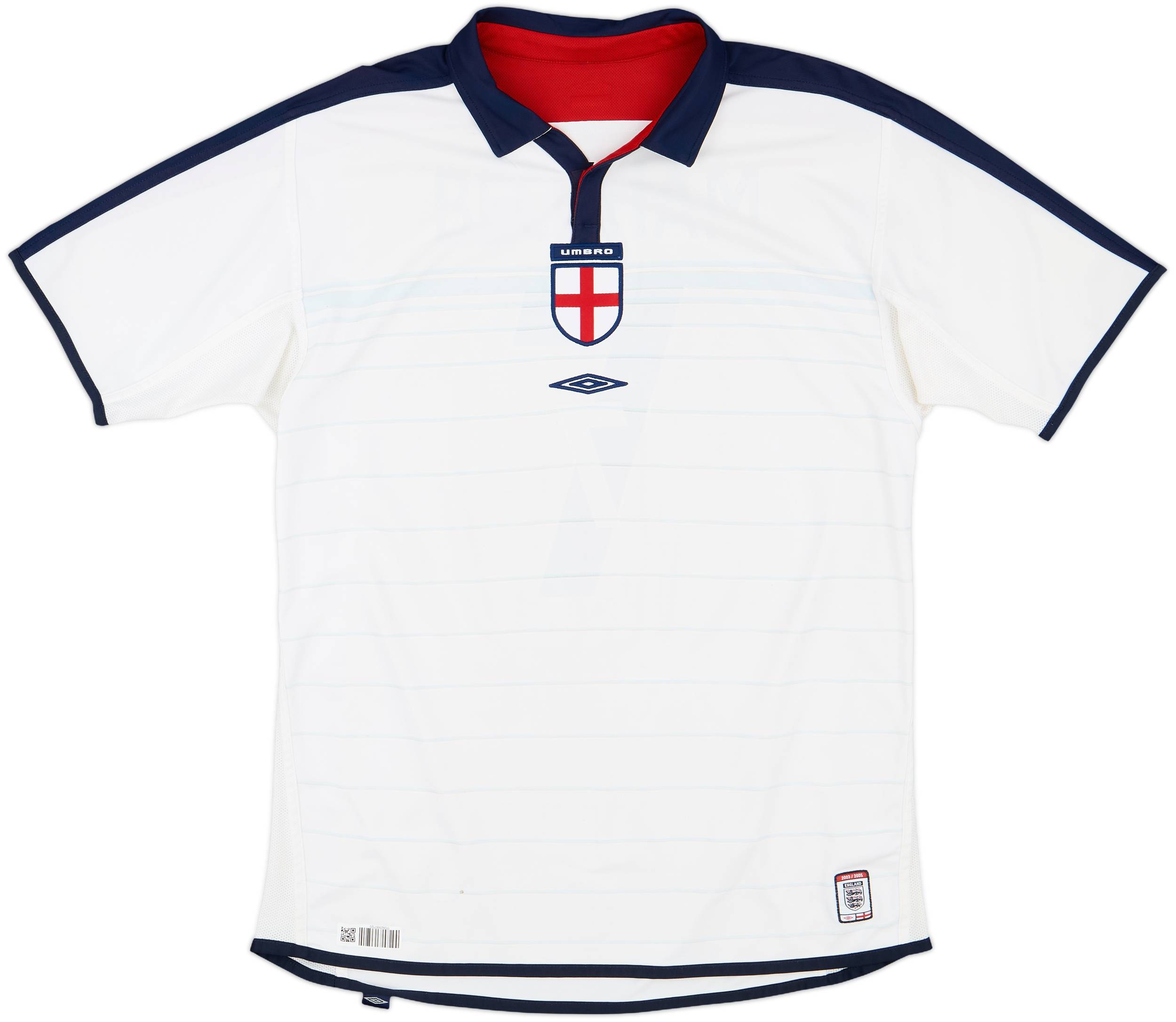 2003-05 England Home Shirt Beckham #7 - 5/10 - (L)