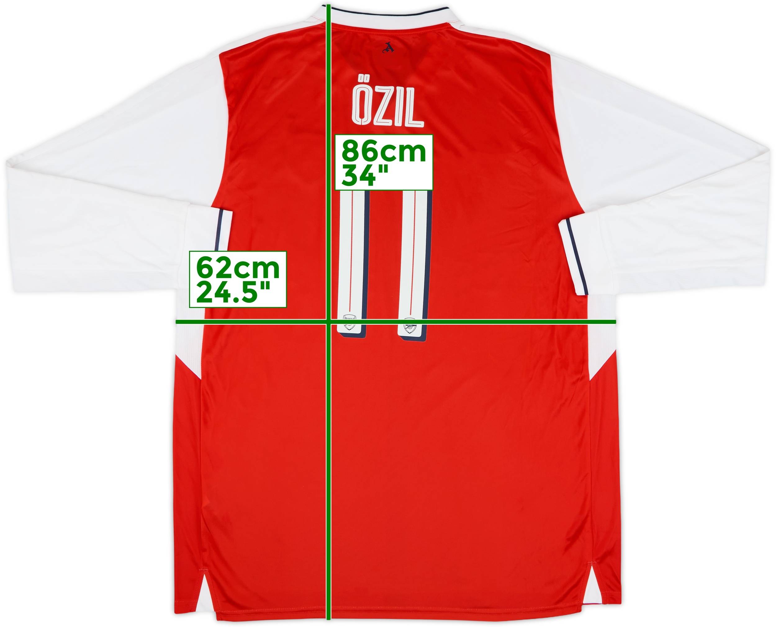 最も優遇の L/S Home Arsenal 2016-17 Shirt (XXL) #11 Ozil ウェア