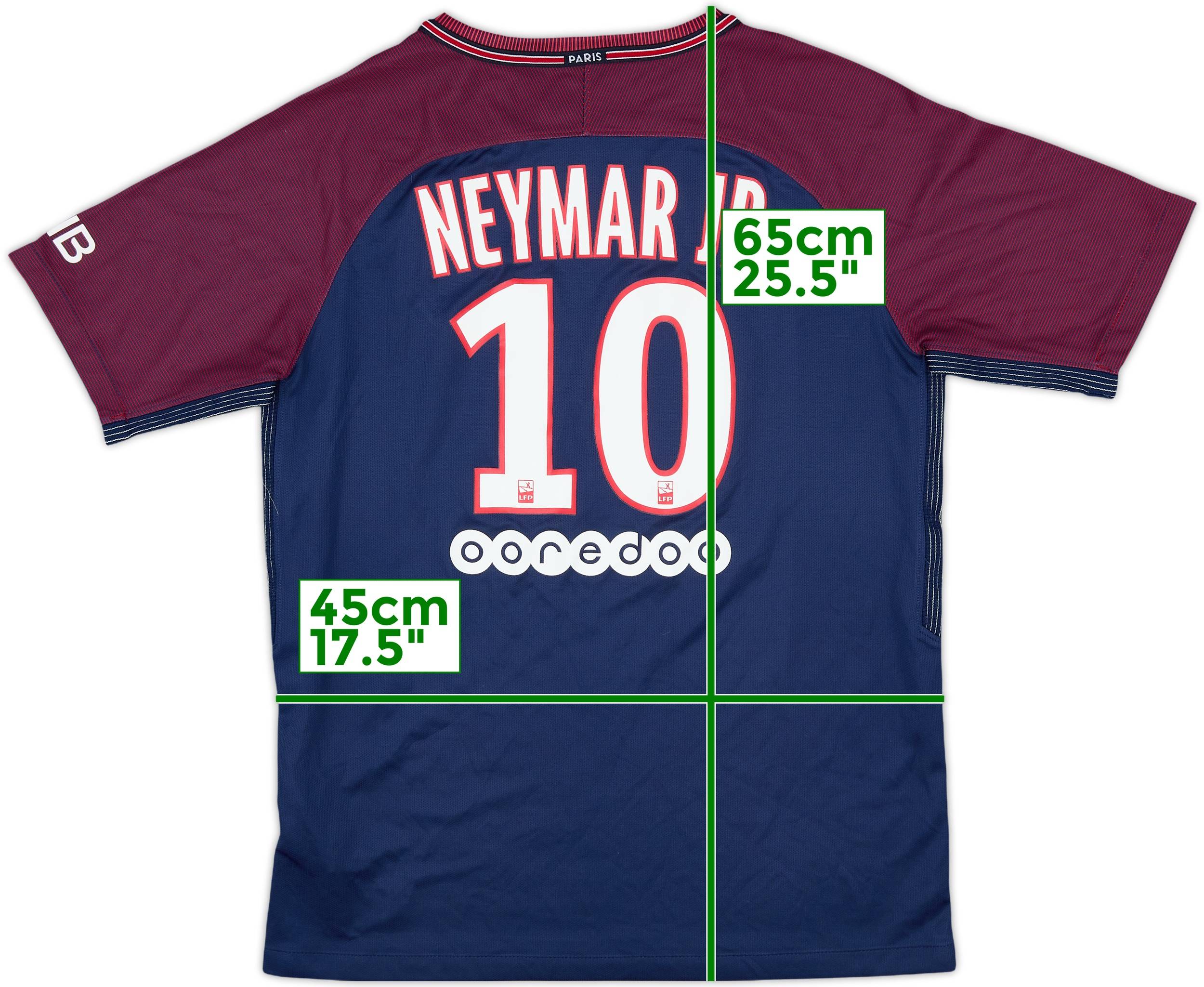 「高評価！」注目のレビュ Neymar Shirt Home Saint-Germain Paris 2017-18 Jr 8/10 - #10 ウェア