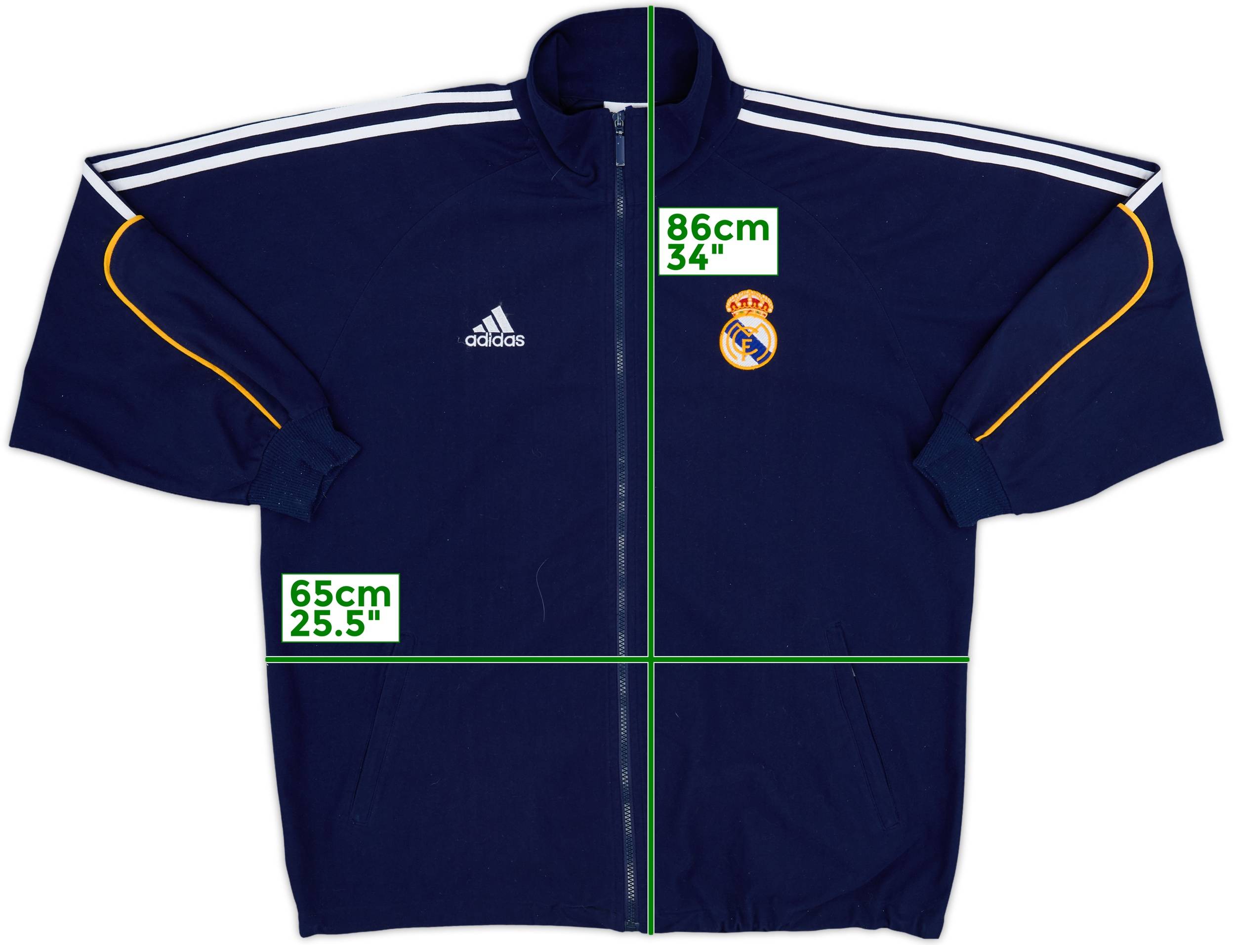 ウェア 00s adidas RealMadrid footballshirts y2k 1999-00 Real Madrid adidas Track Jacket - 8/10 - (3XL)