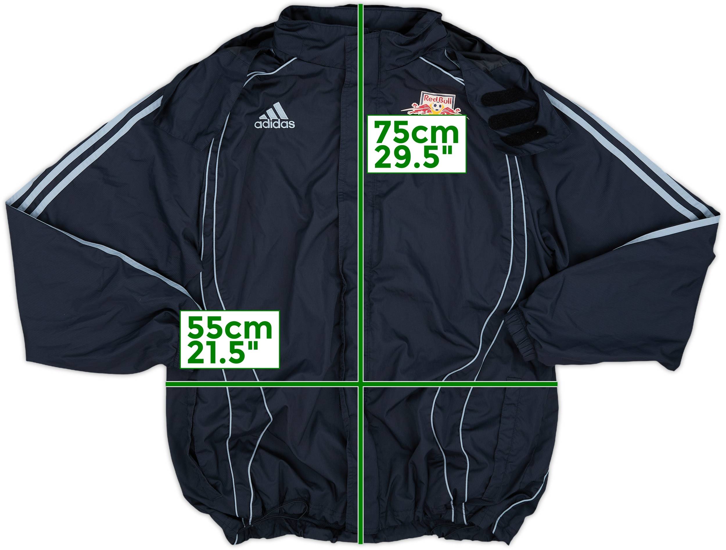 2006-07 Red Bull Salzburg adidas Hooded Rain Jacket - 8/10 - (M)