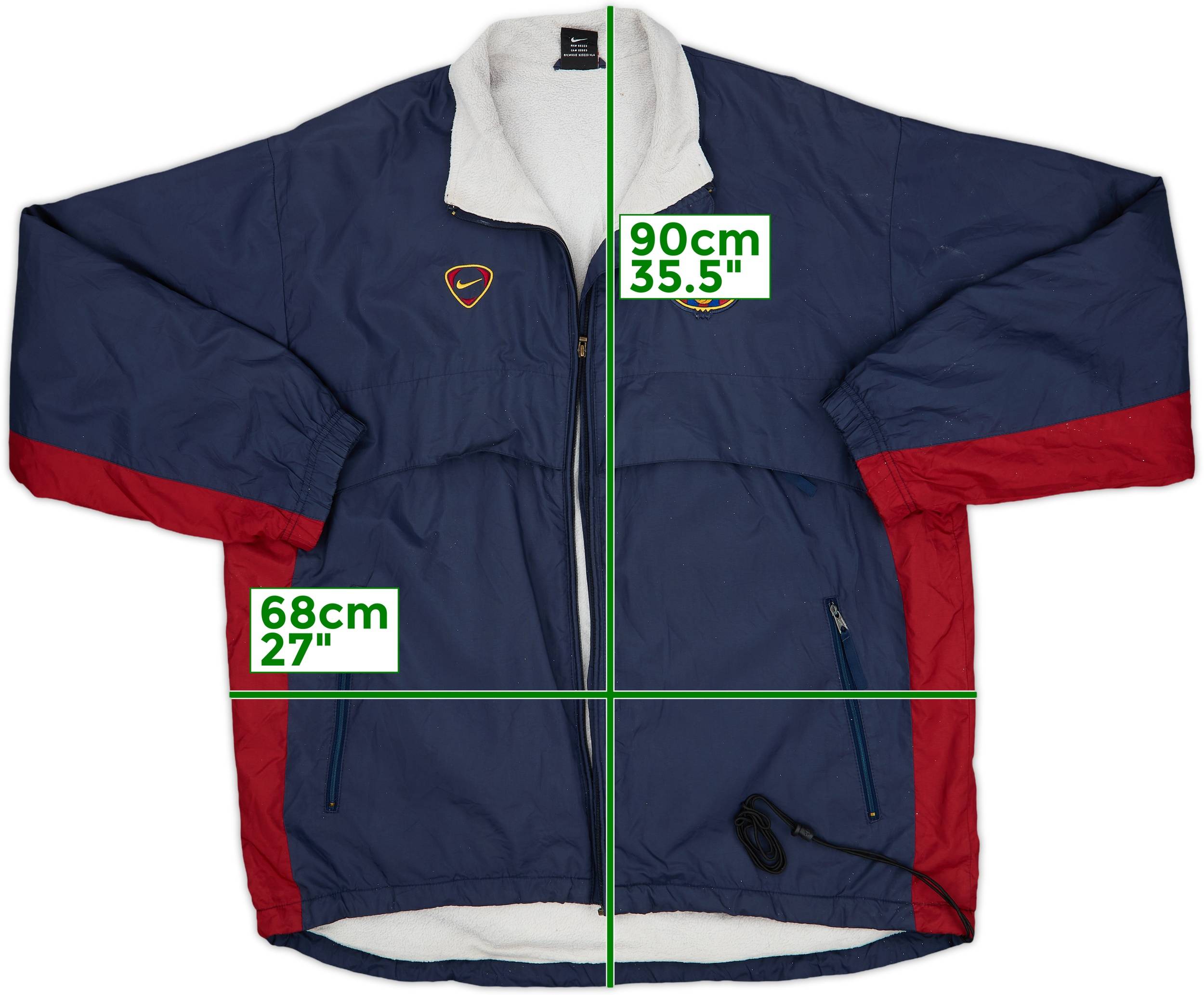 ウェア NIKE FC Barcelona Official Bench Coat L Nike FC Barcelona Bench Coat padded jacket M size | eBay