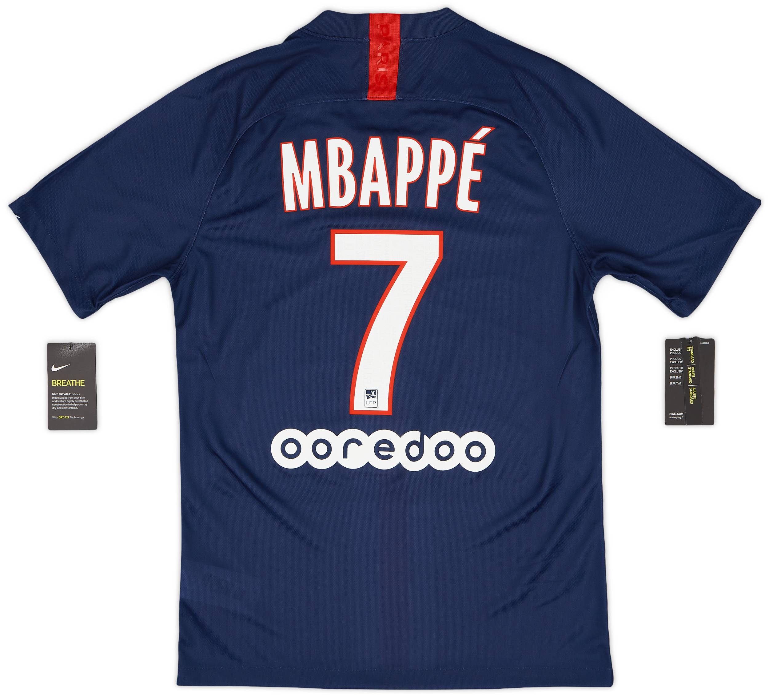 2019-20 Paris Saint-Germain Home Shirt Mbappe #7 (S)