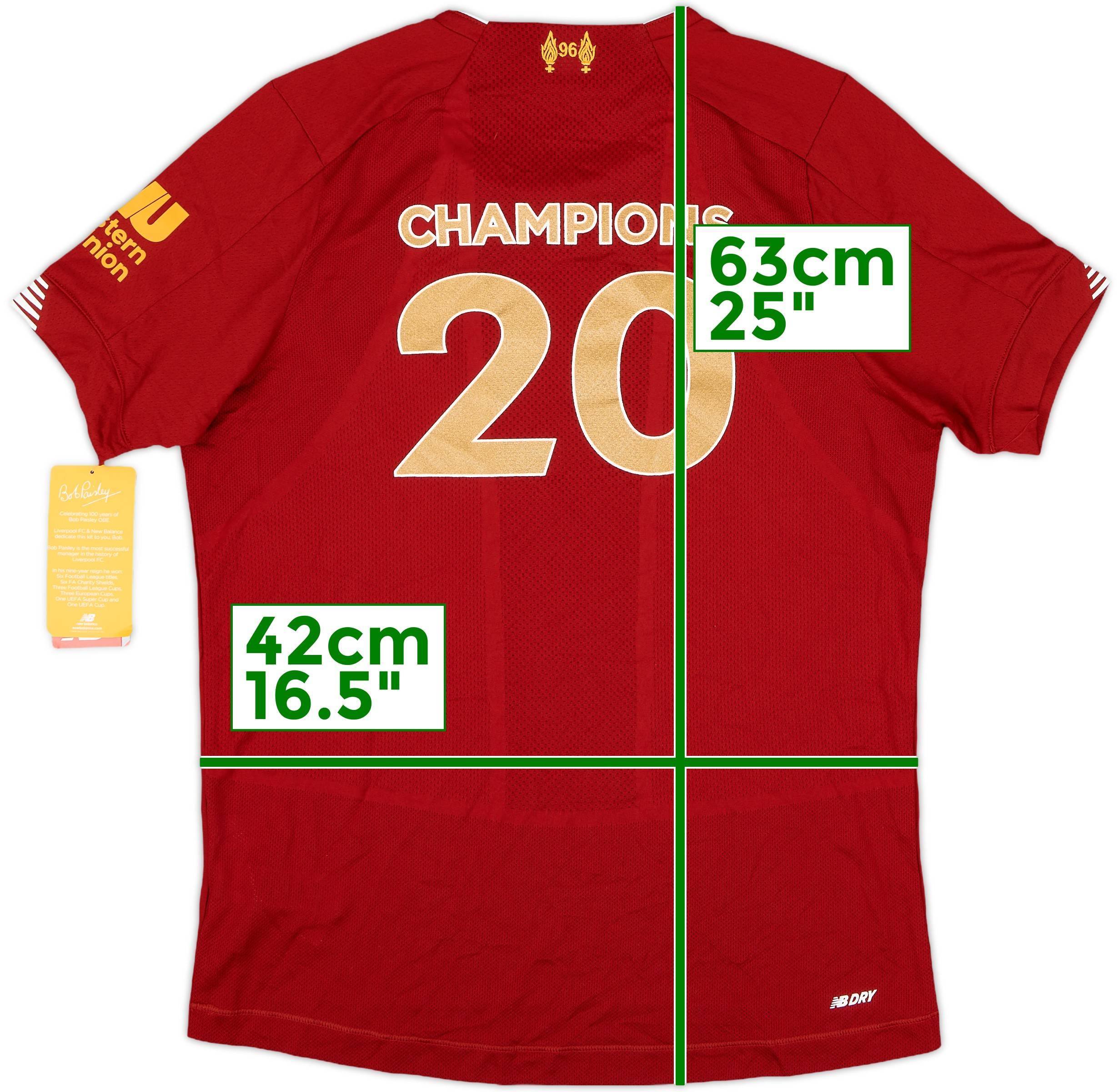 最安価格 Home Liverpool 2019-20 Shirt (L.Boys) #20 Champions ウェア