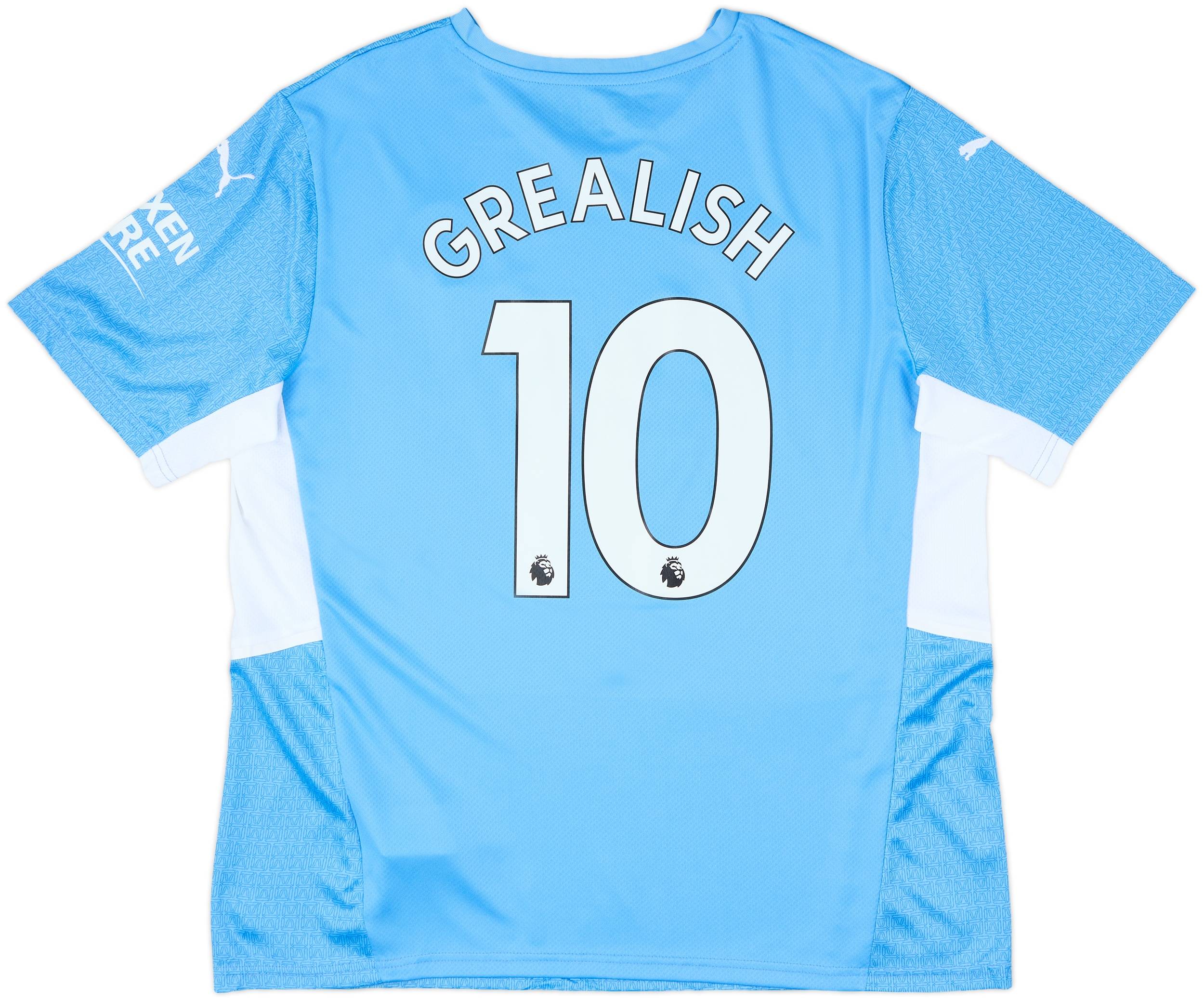 Jack Grealish 10 Manchester City Match Issue / Worn Home