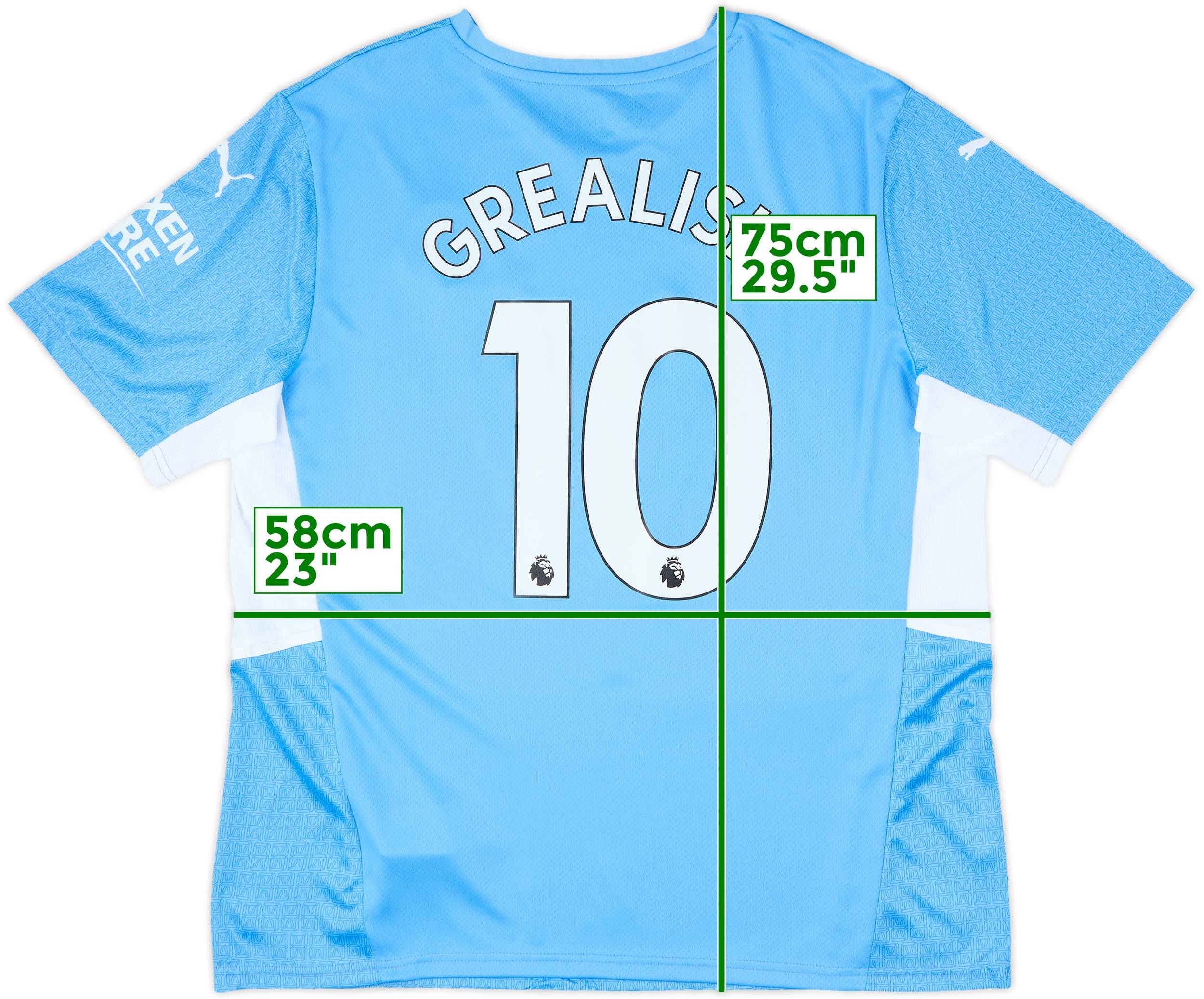 Manchester City Jack Grealish 10 Home Long Sleeve Jersey 24