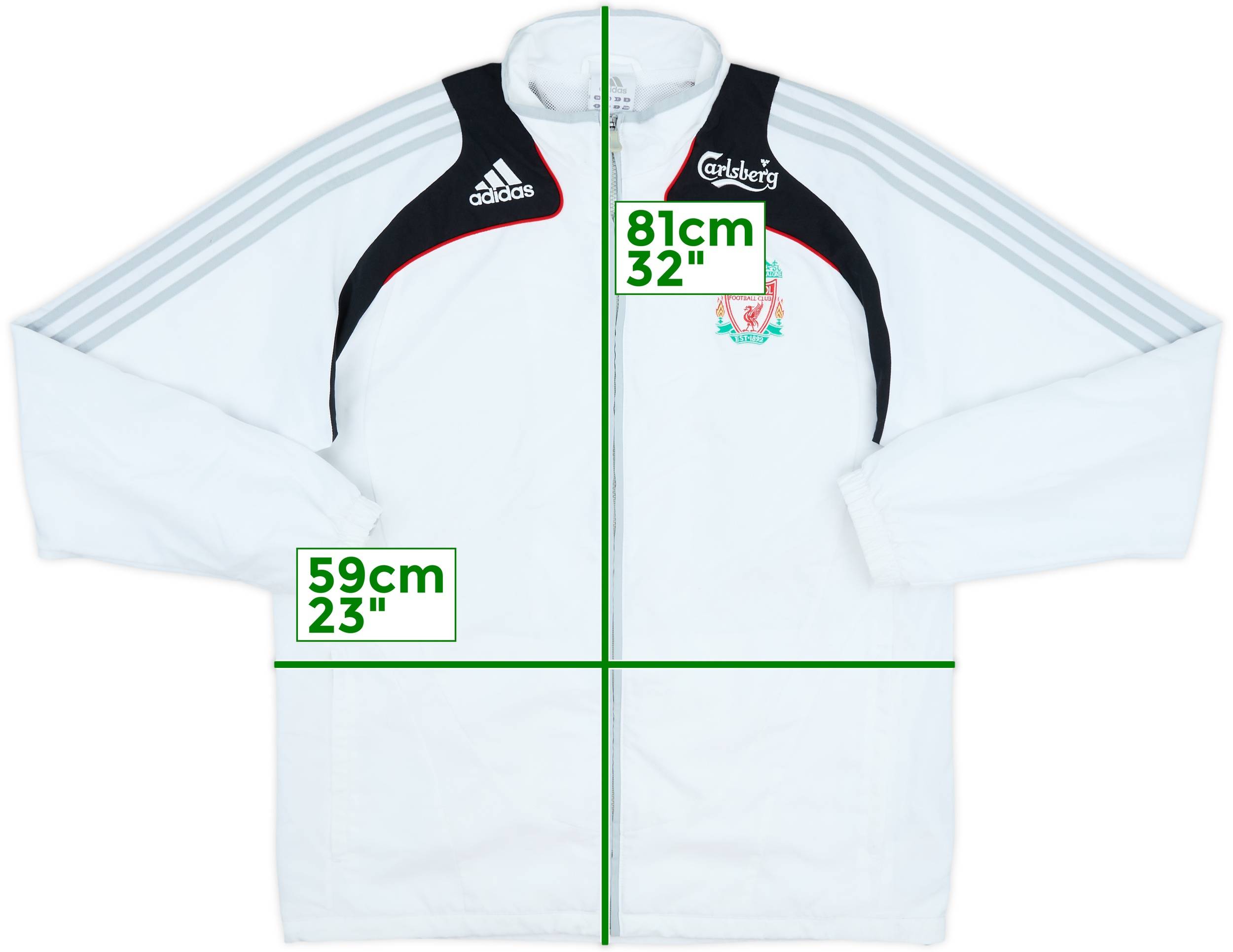 2008-09 Liverpool adidas Track Jacket - 8/10 - (L)