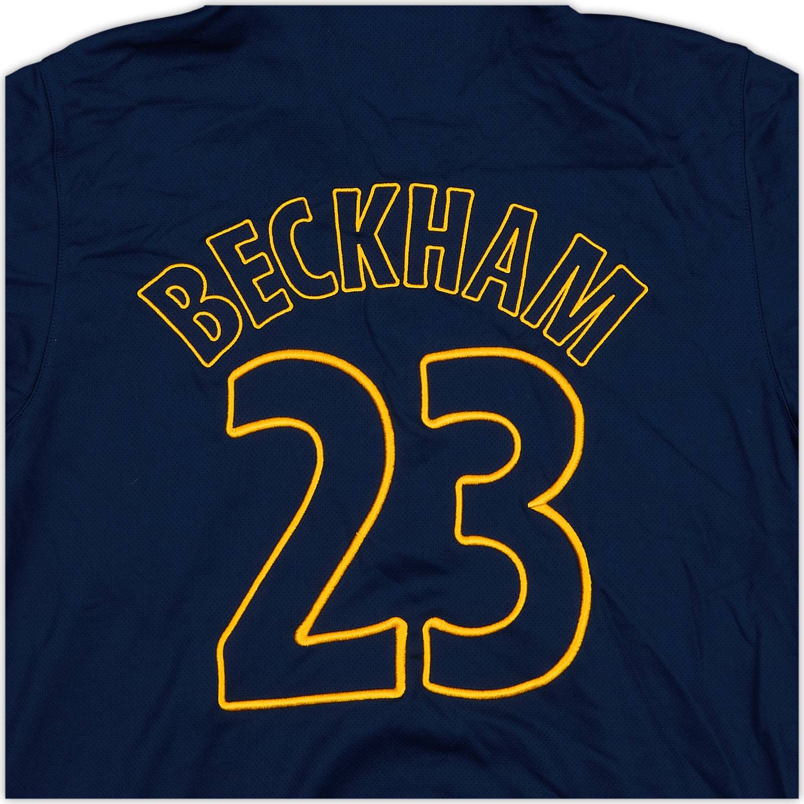 2007-08 LA Galaxy Beckham #23 adidas 1/4 Zip Hooded Sweat