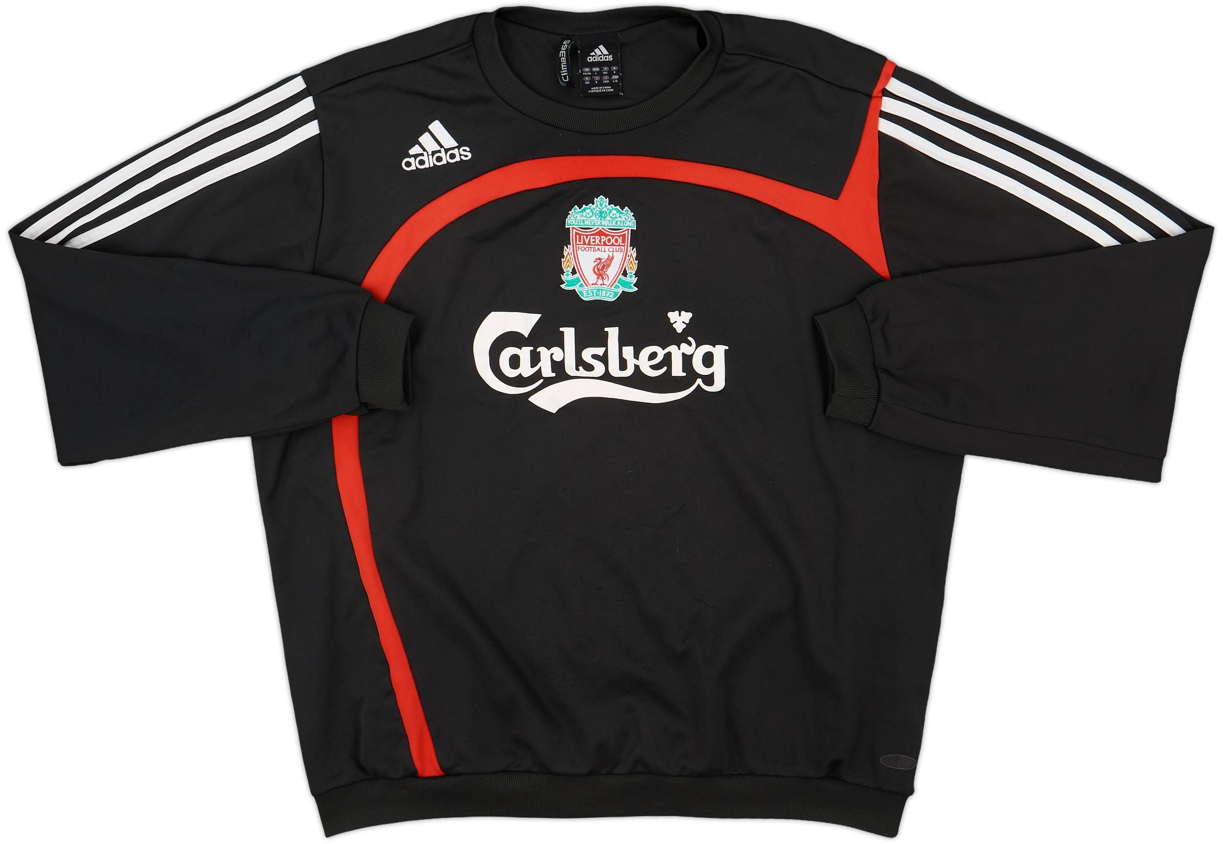 2007-08 Liverpool adidas Sweat Top - 8/10 - (L/XL)