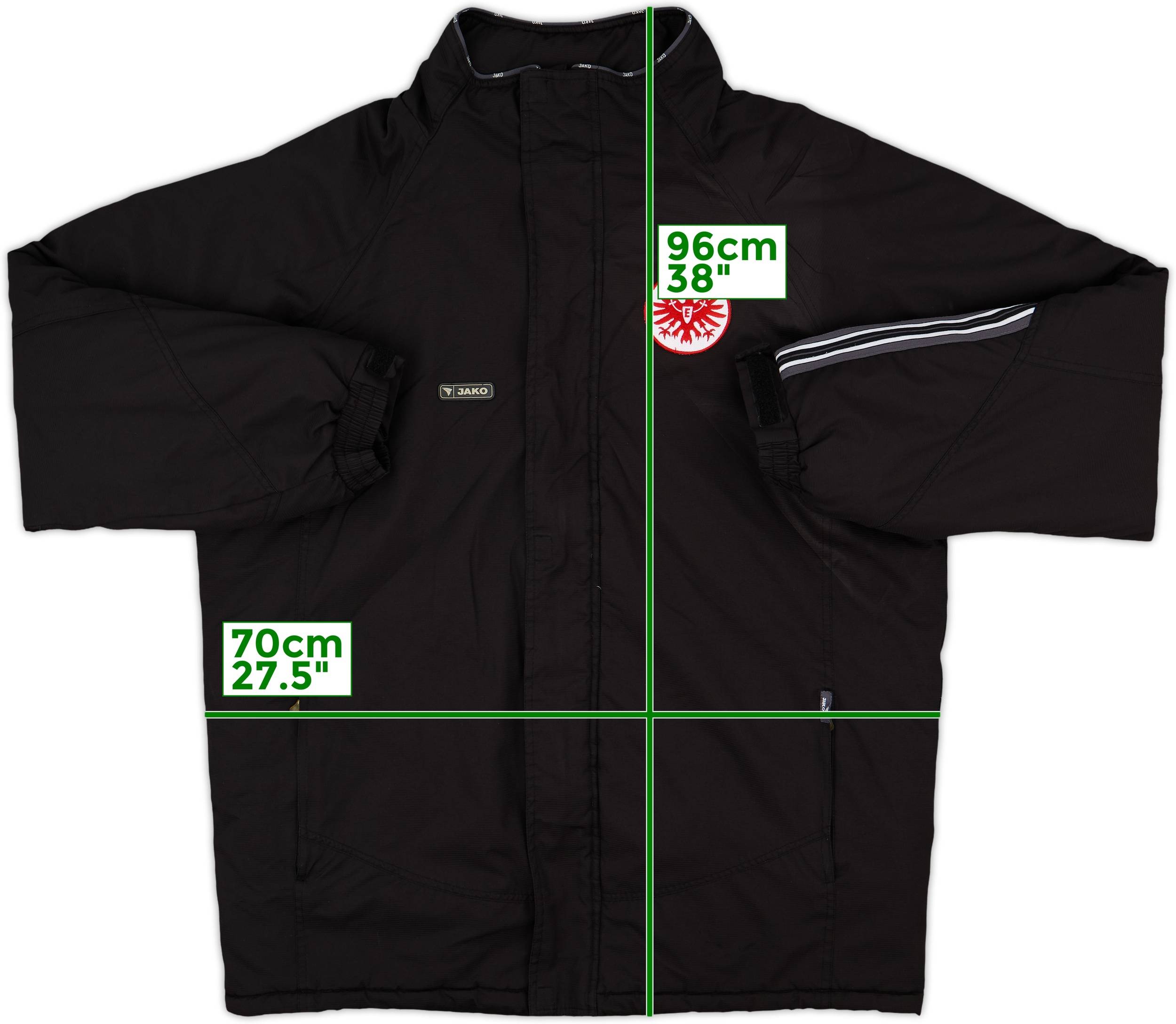 2012-13 Eintracht Frankfurt Jako Padded Bench Coat - 9/10