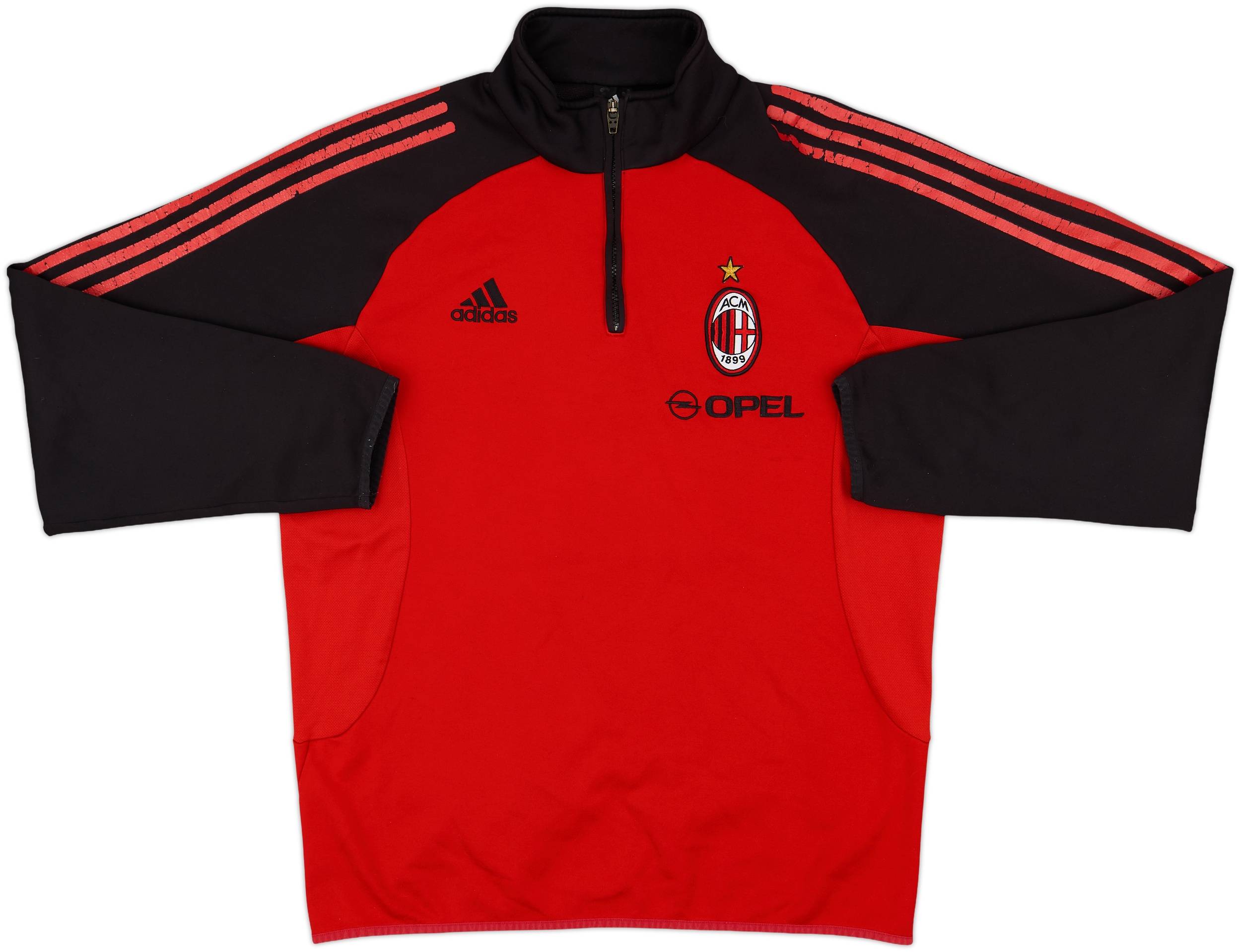 【ROA’s】c-boy style AC MILAN【No.329】 2002-03 AC Milan adidas 1/4 Zip Drill Top - 5/10 - (L)